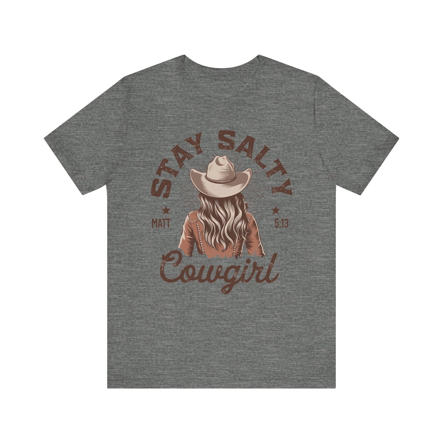 Stay Salty Cowgirl Jersey Short Sleeve Tee