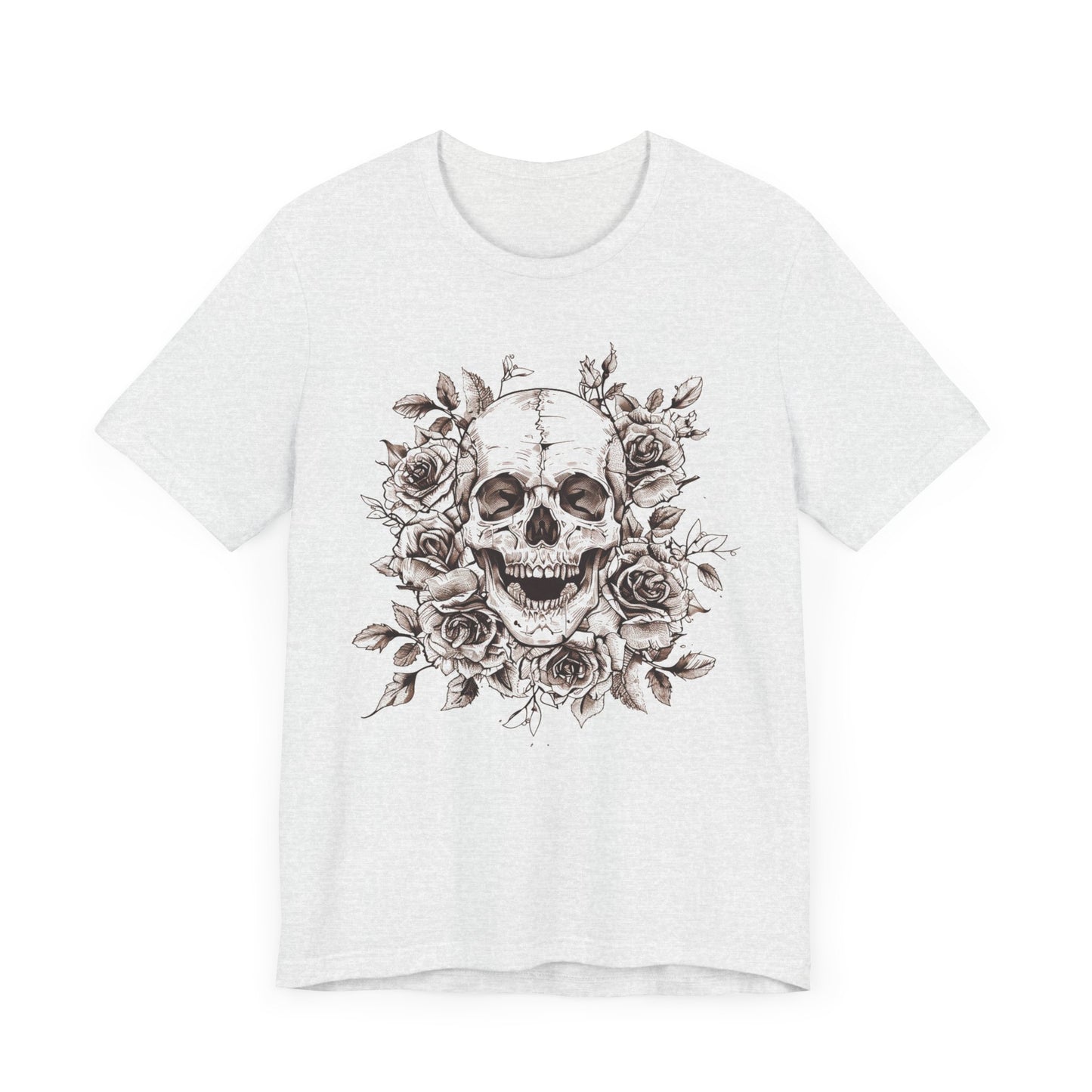 Rose Skull Jersey Short Sleeve Tee