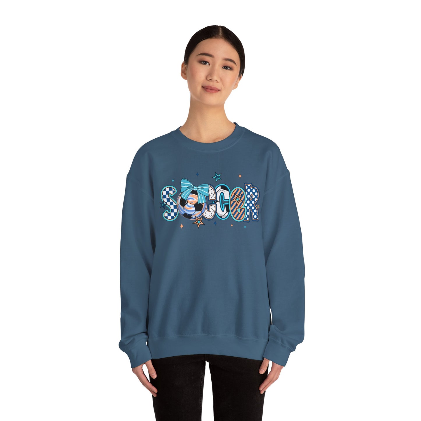 Doodle Soccer Heavy Blend™ Crewneck Sweatshirt