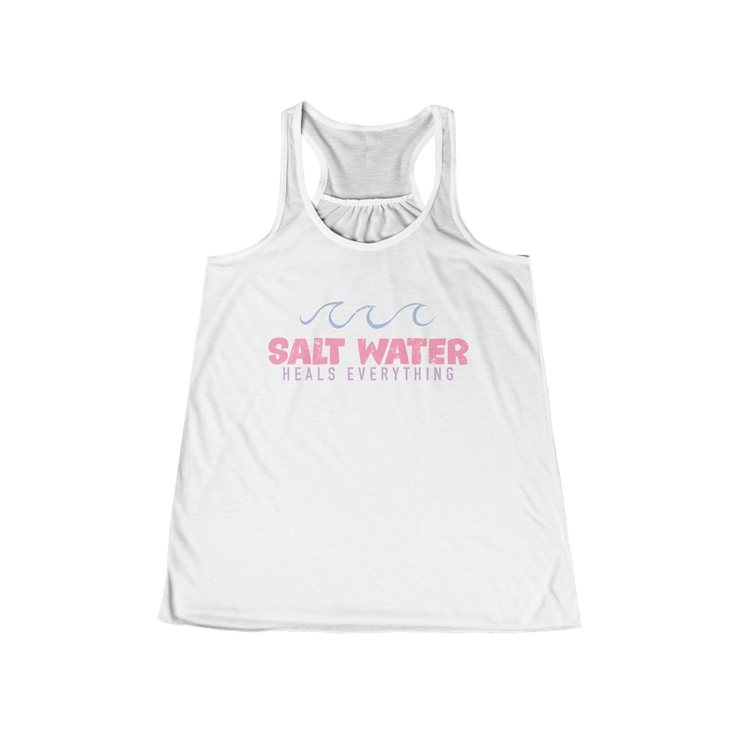 Salt Water Heals Everything Women's Flowy Racerback Tank
