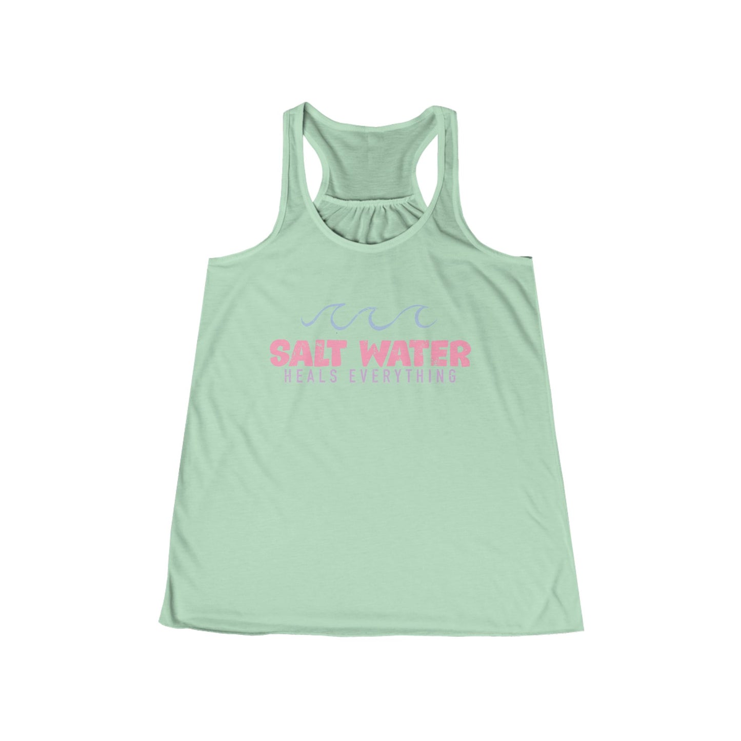 Salt Water Heals Everything Women's Flowy Racerback Tank