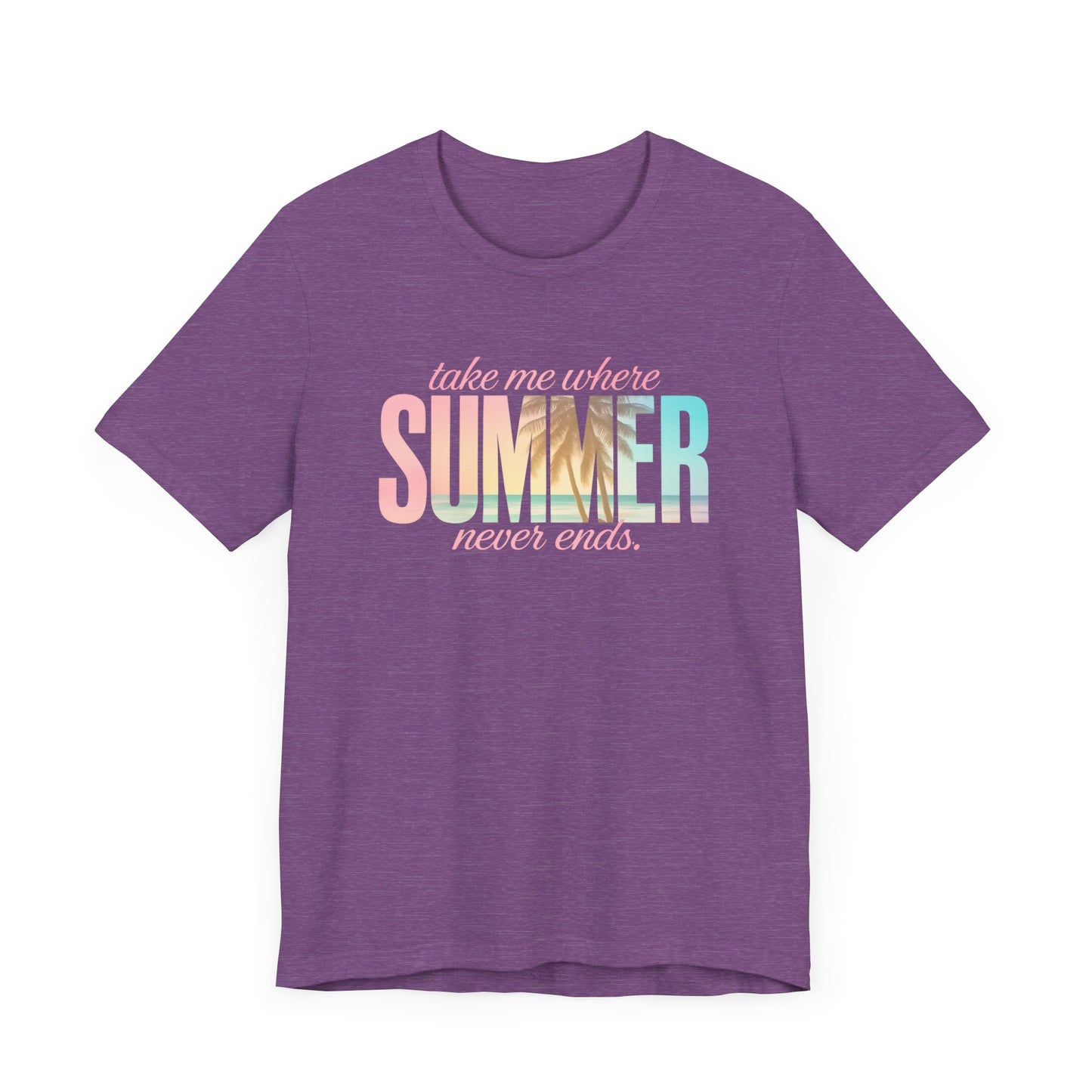 Summer Never Ends Jersey Short Sleeve Tee