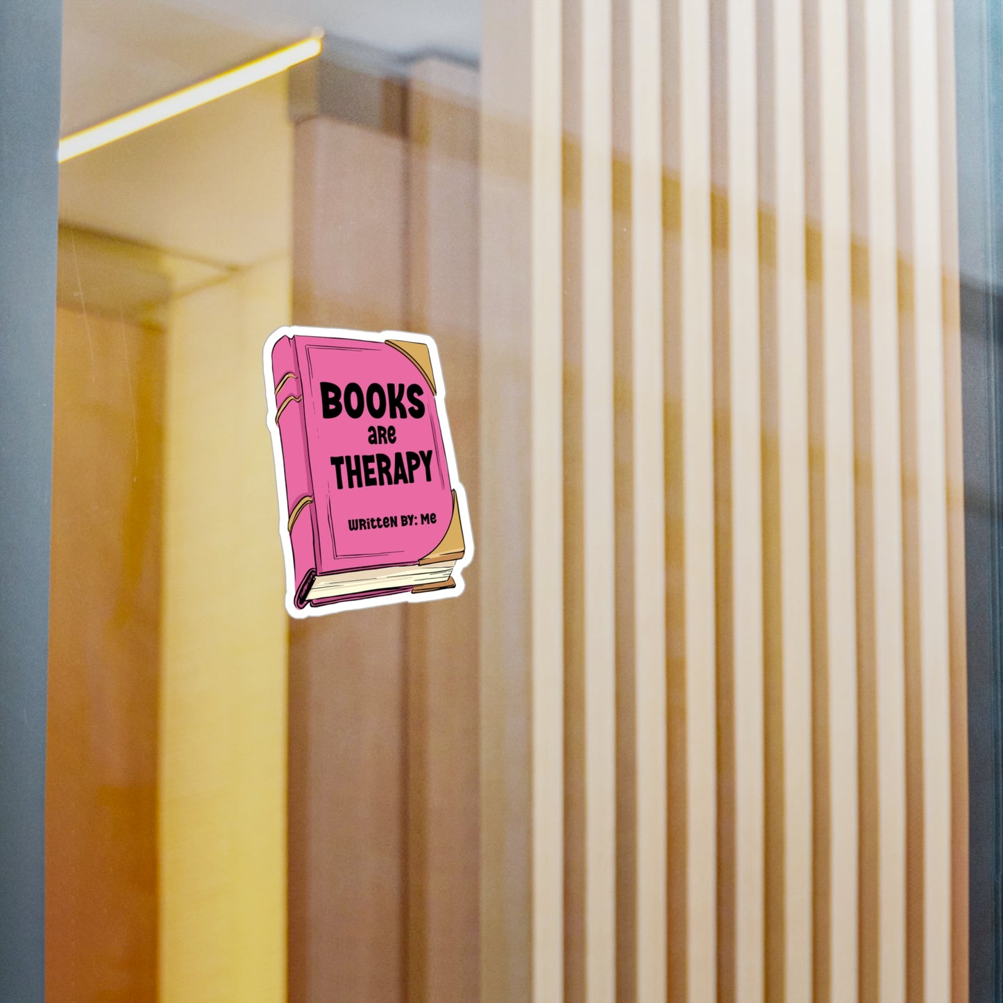 Books Are Therapy Kiss-Cut Vinyl Decals