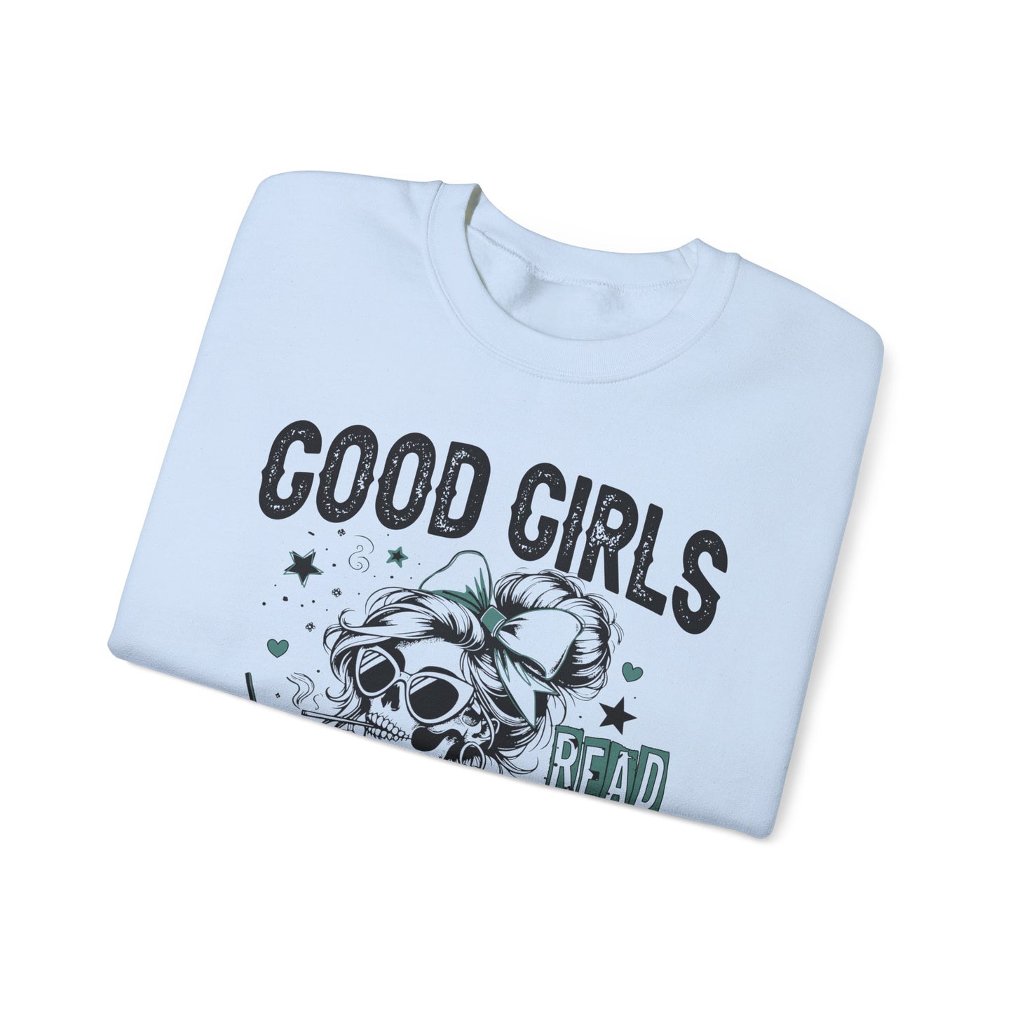 Good Girls Read Spicy Books Heavy Blend™ Crewneck Sweatshirt
