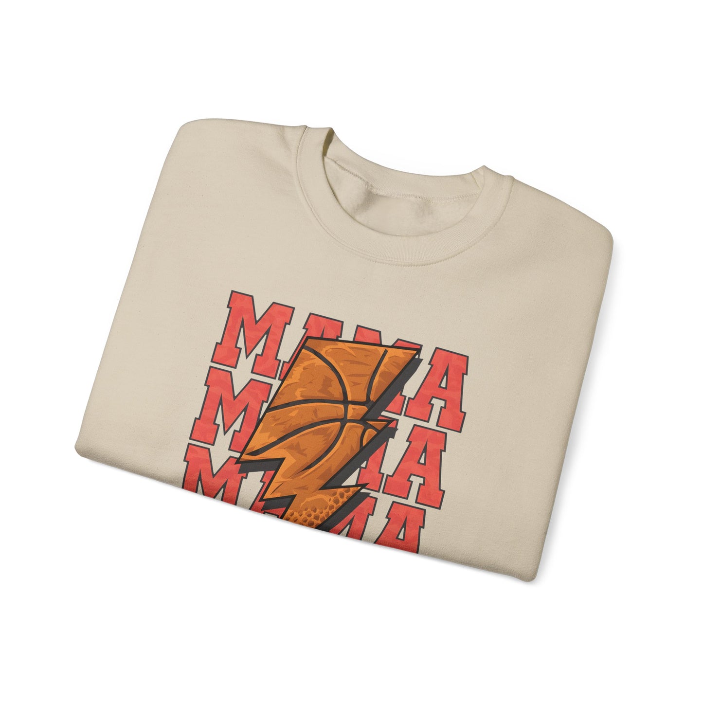 Stacked Basketball Mama Heavy Blend™ Crewneck Sweatshirt