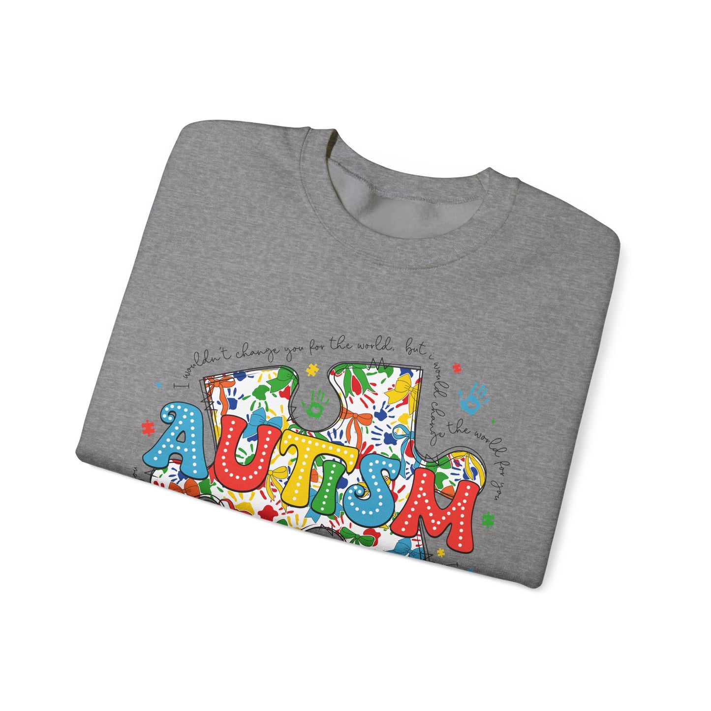 Autism Puzzle Piece Heavy Blend™ Crewneck Sweatshirt