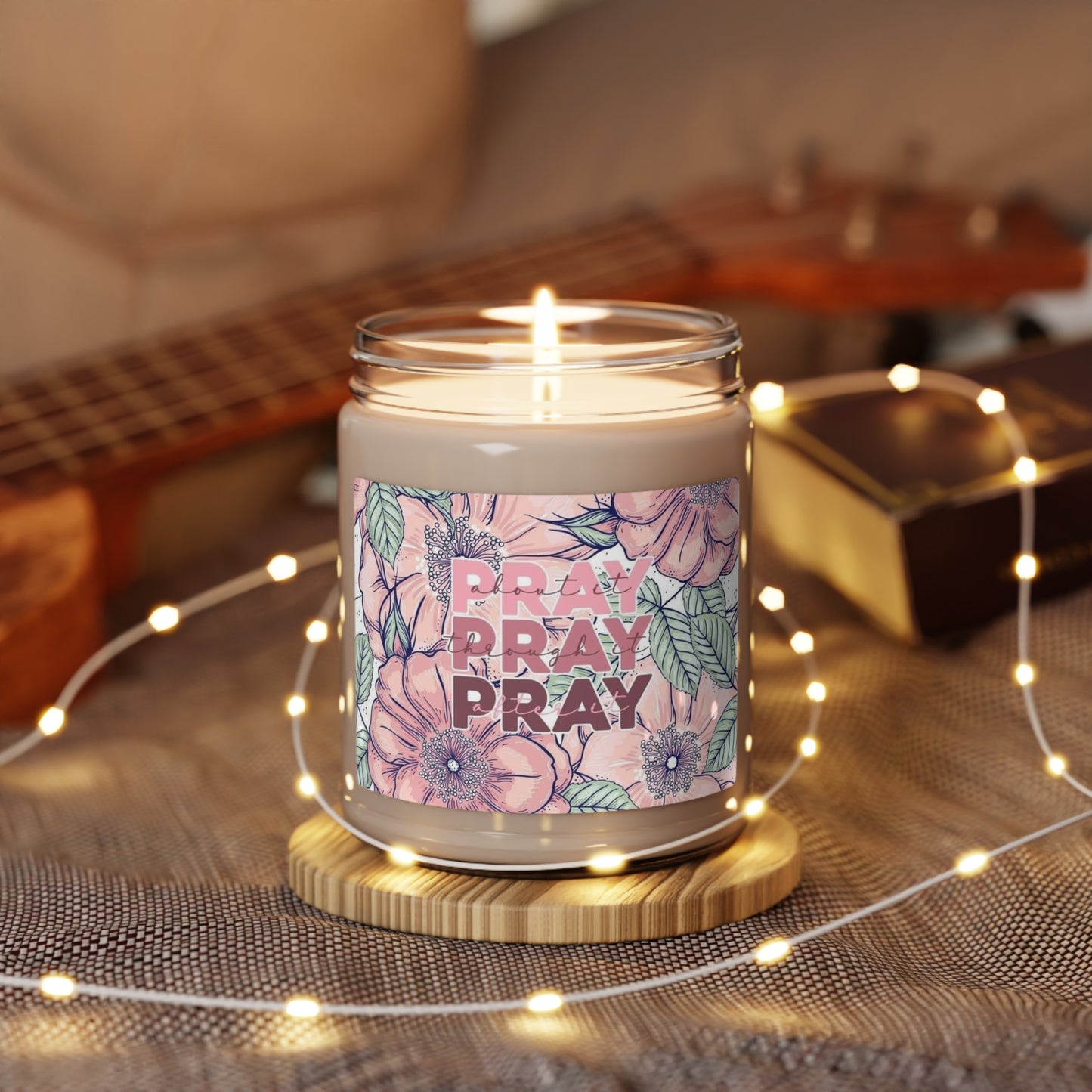 Floral Pray Scented Soy Candle, 9oz