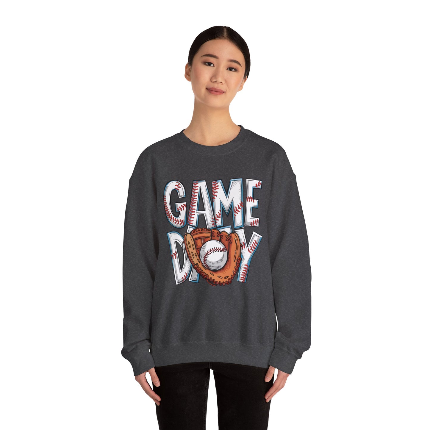 Baseball Game Day Heavy Blend™ Crewneck Sweatshirt