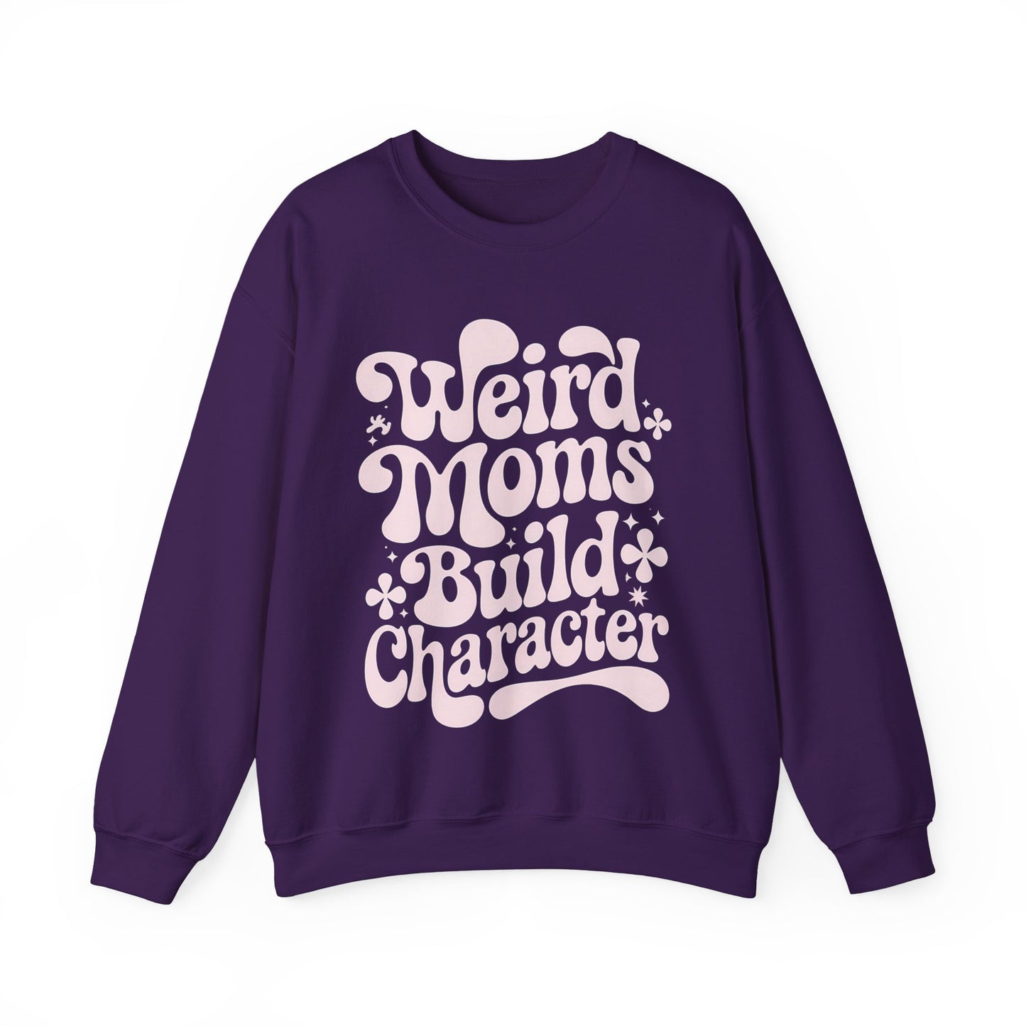 Weird Moms Build Character Heavy Blend™ Crewneck Sweatshirt