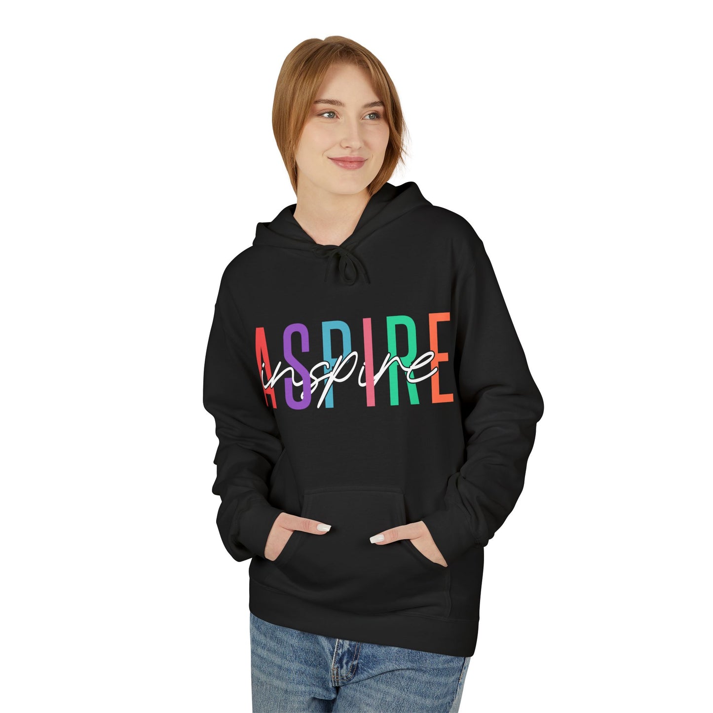 Aspire Inspire Midweight Softstyle Fleece Hoodie
