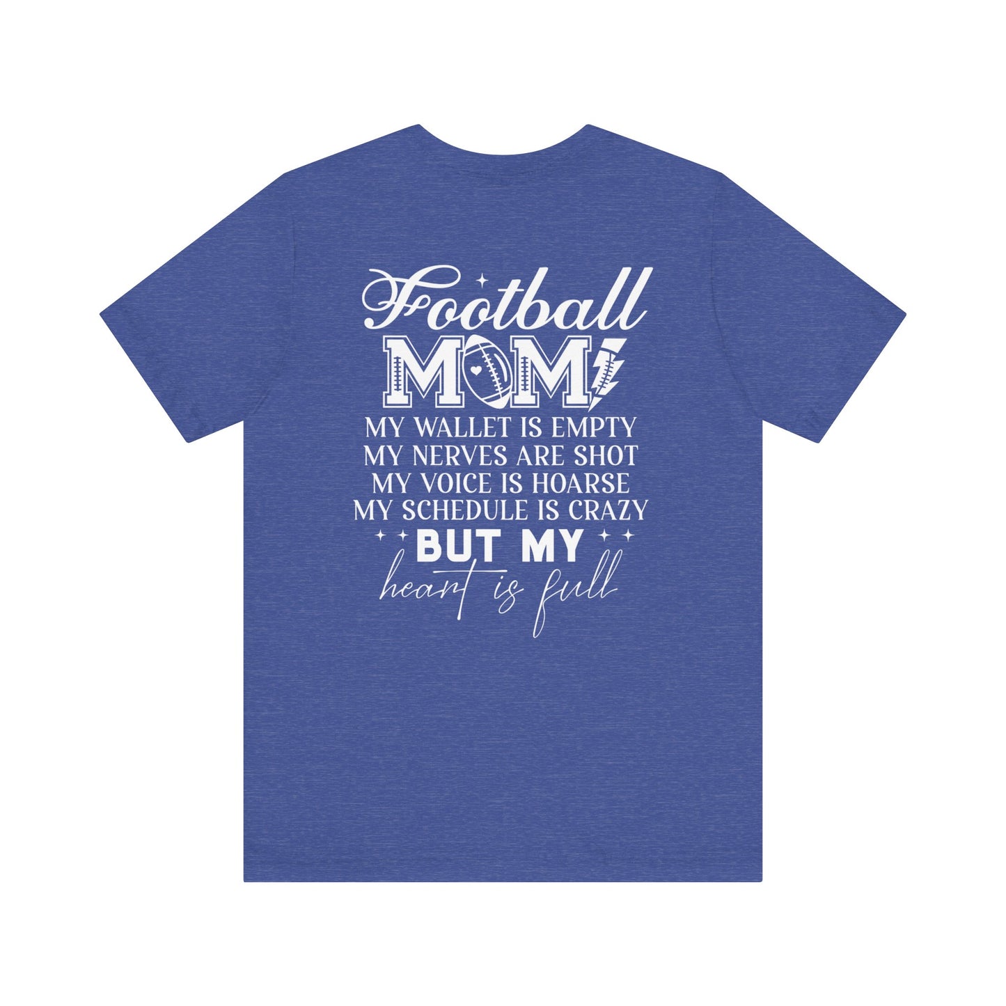 Football Mom F/B Jersey Short Sleeve Tee
