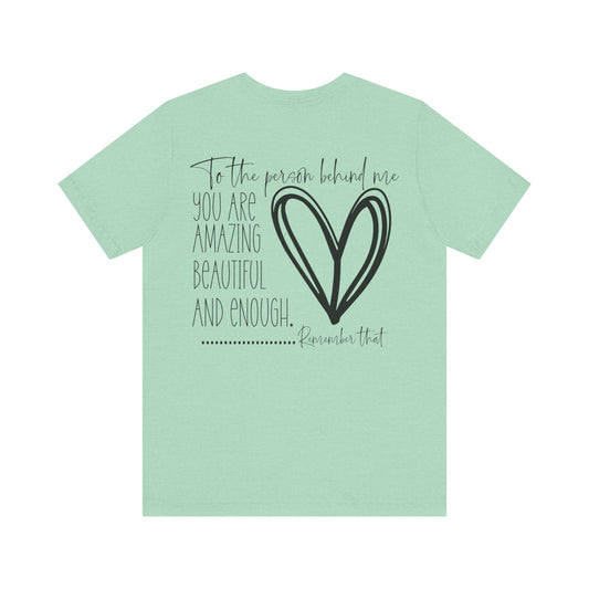 Person Behind Me Jersey Short Sleeve Tee