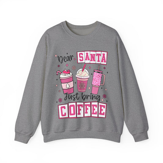 Dear Santa Just Bring Coffee Heavy Blend™ Crewneck Sweatshirt