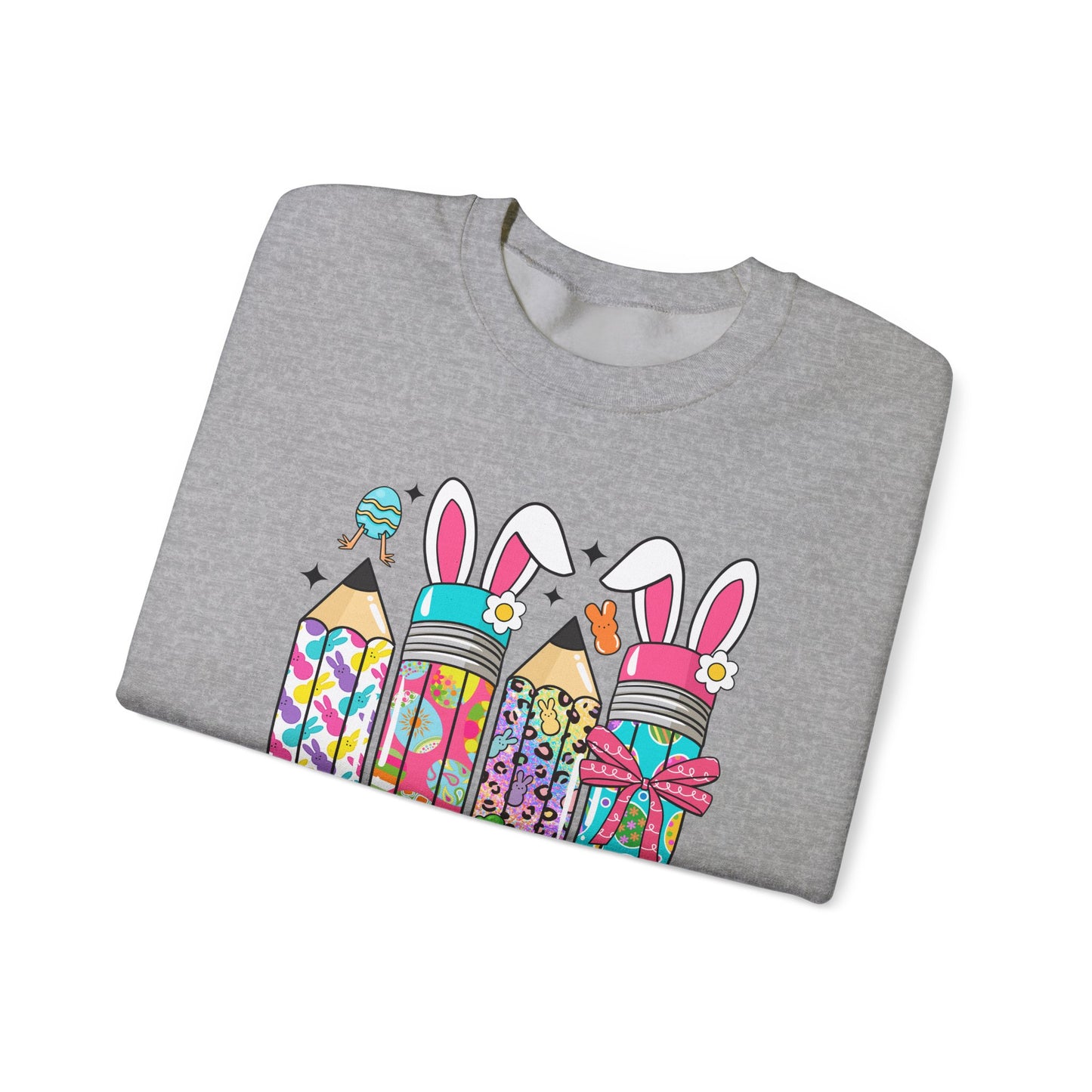 Easter Pencils Teacher Life  Heavy Blend™ Crewneck Sweatshirt
