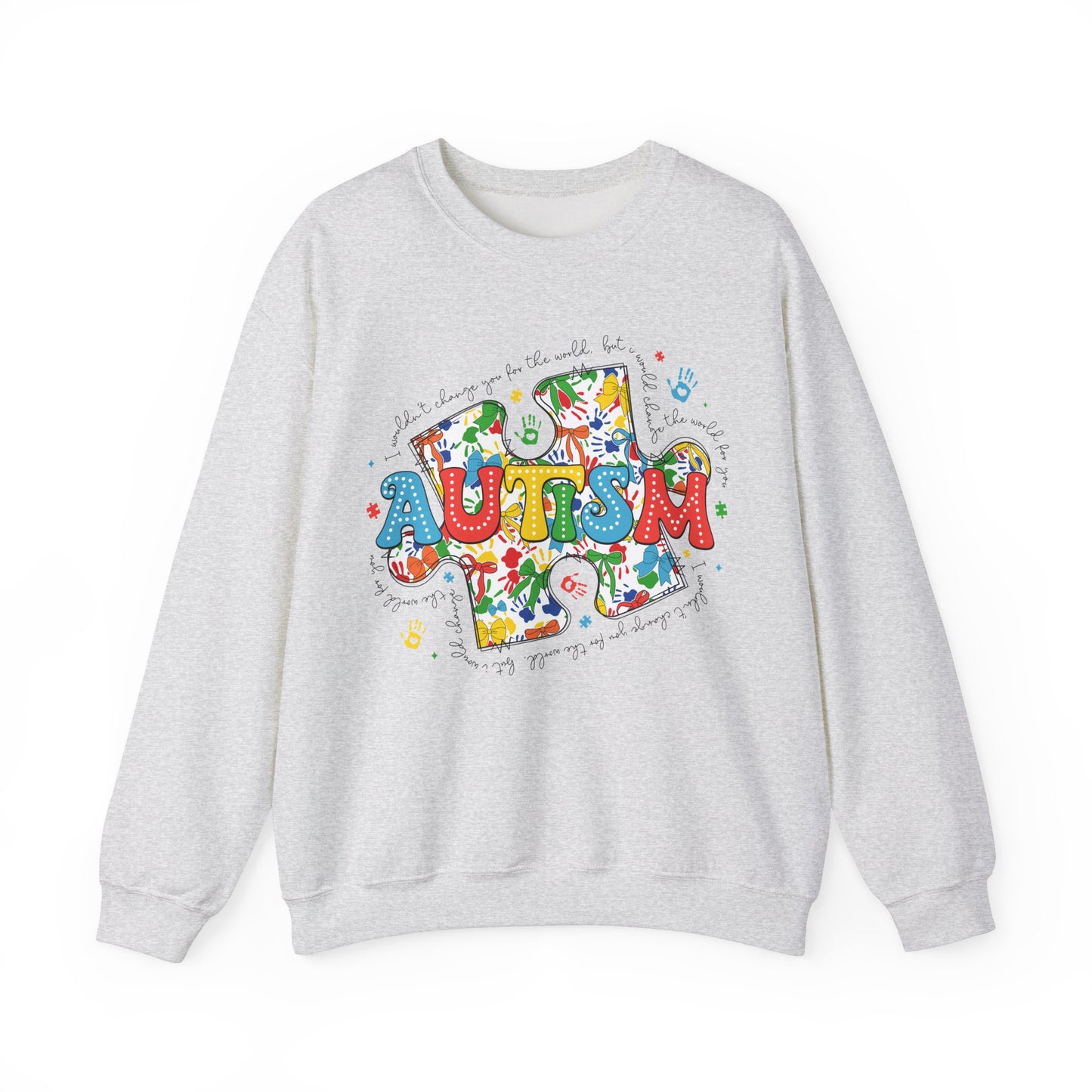 Autism Puzzle Piece Heavy Blend™ Crewneck Sweatshirt