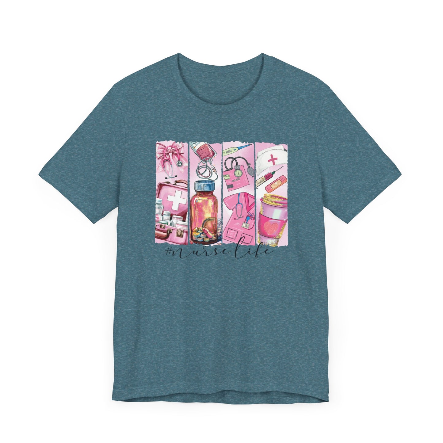 Nurse Life Brushstrokes Jersey Short Sleeve Tee
