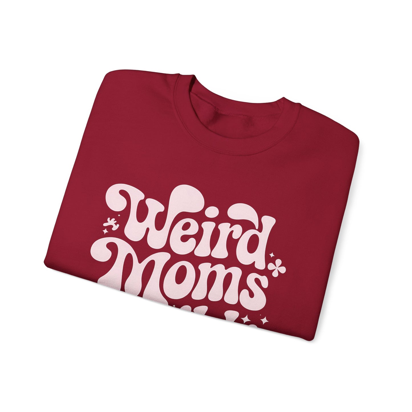 Weird Moms Build Character Heavy Blend™ Crewneck Sweatshirt
