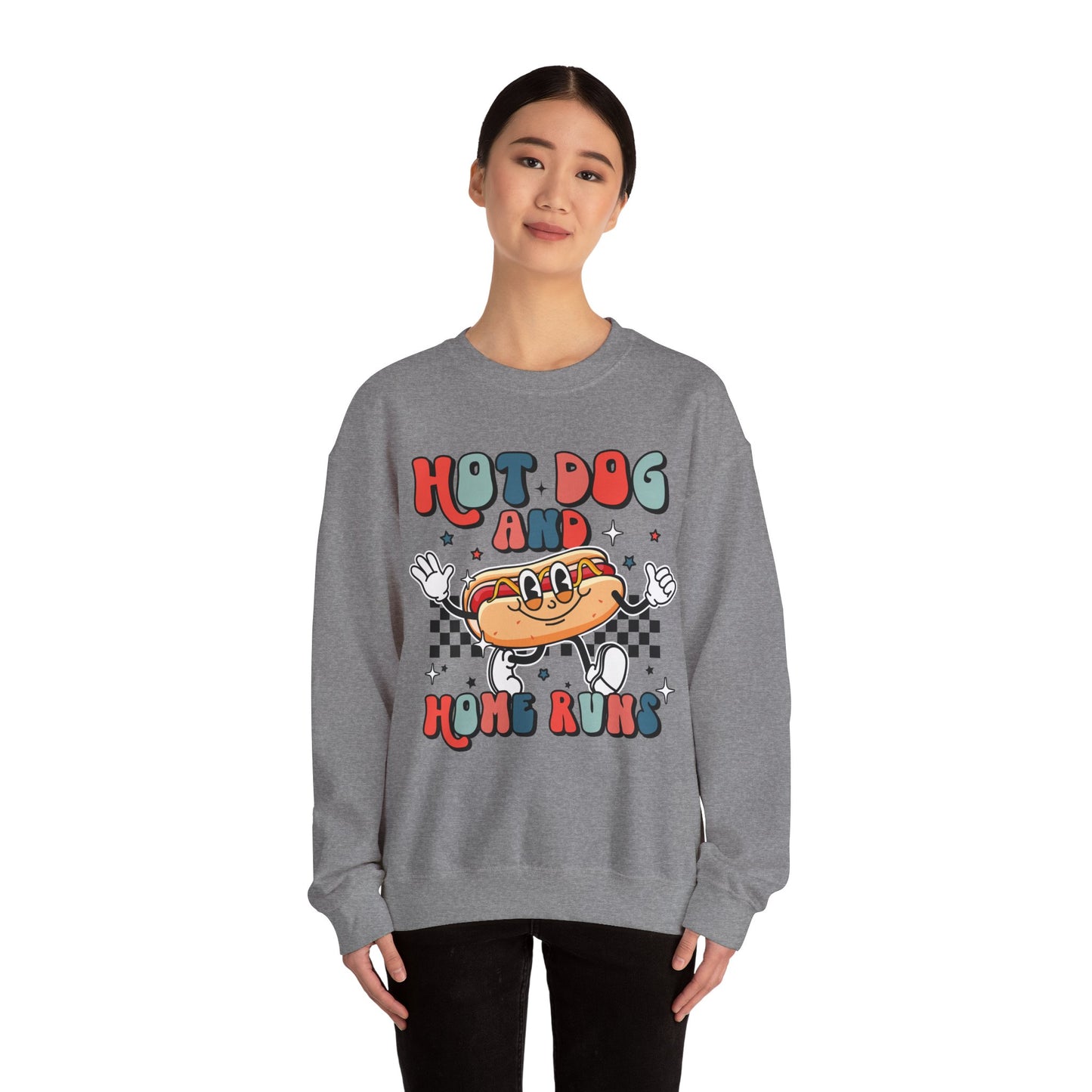 Hot Dogs and Home Runs Heavy Blend™ Crewneck Sweatshirt