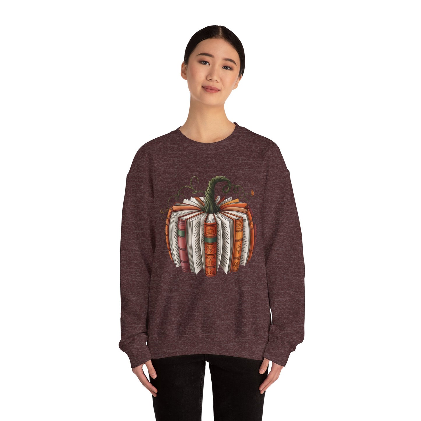 Book Pumpkin Heavy Blend™ Crewneck Sweatshirt
