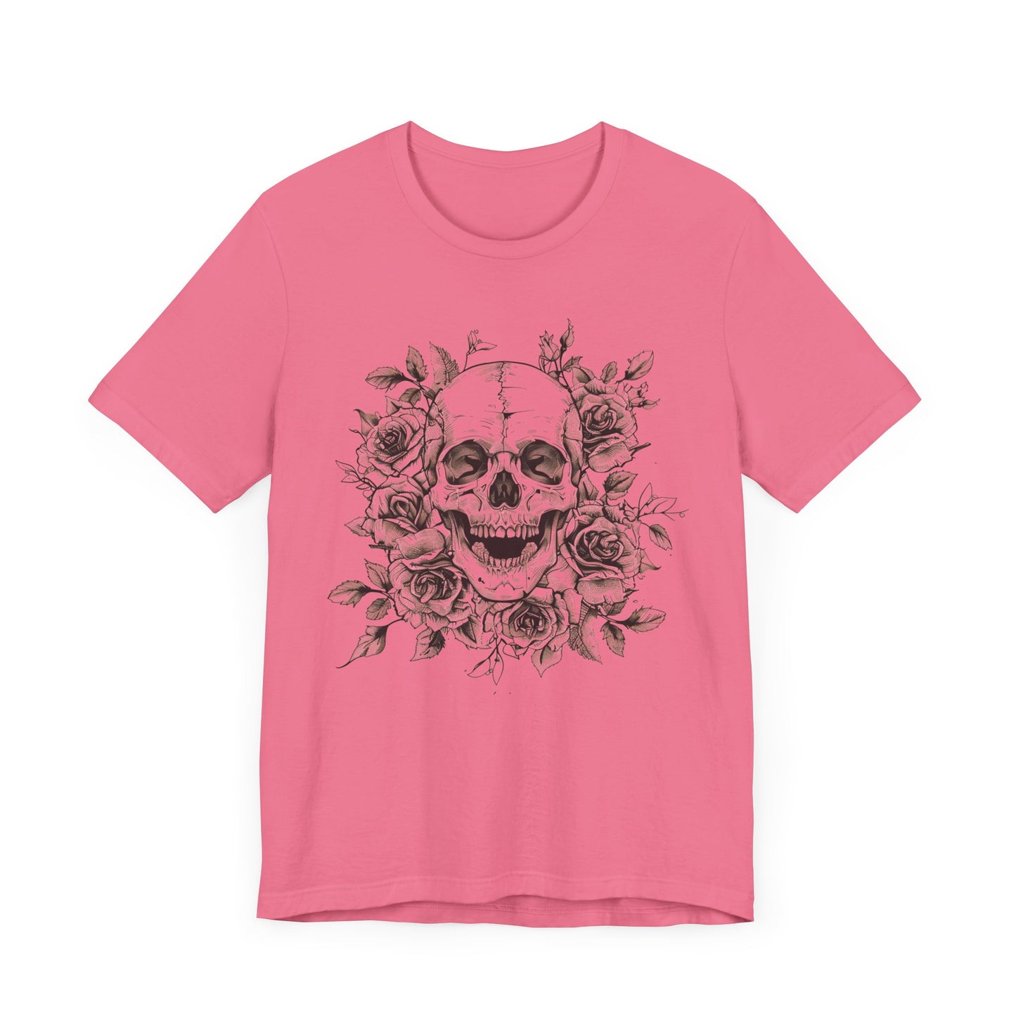 Rose Skull Jersey Short Sleeve Tee