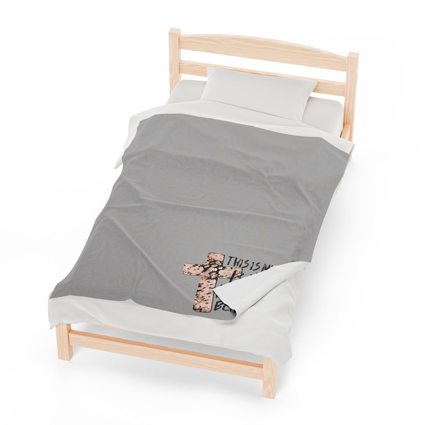 Bible Reading Velveteen Plush Blanket