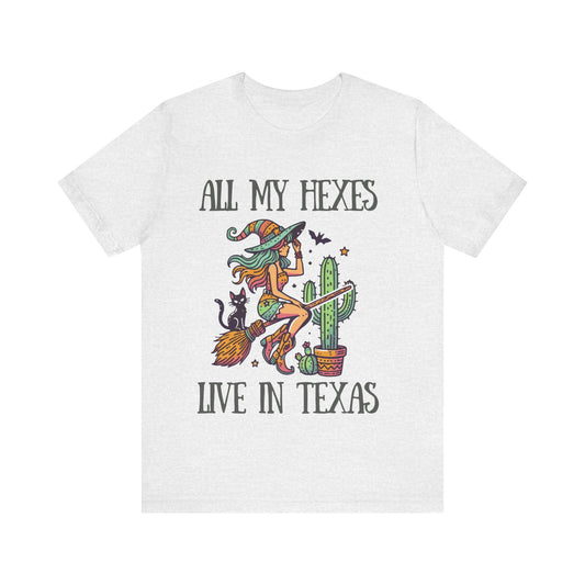 All My Hexes Live In Texas Jersey Short Sleeve Tee