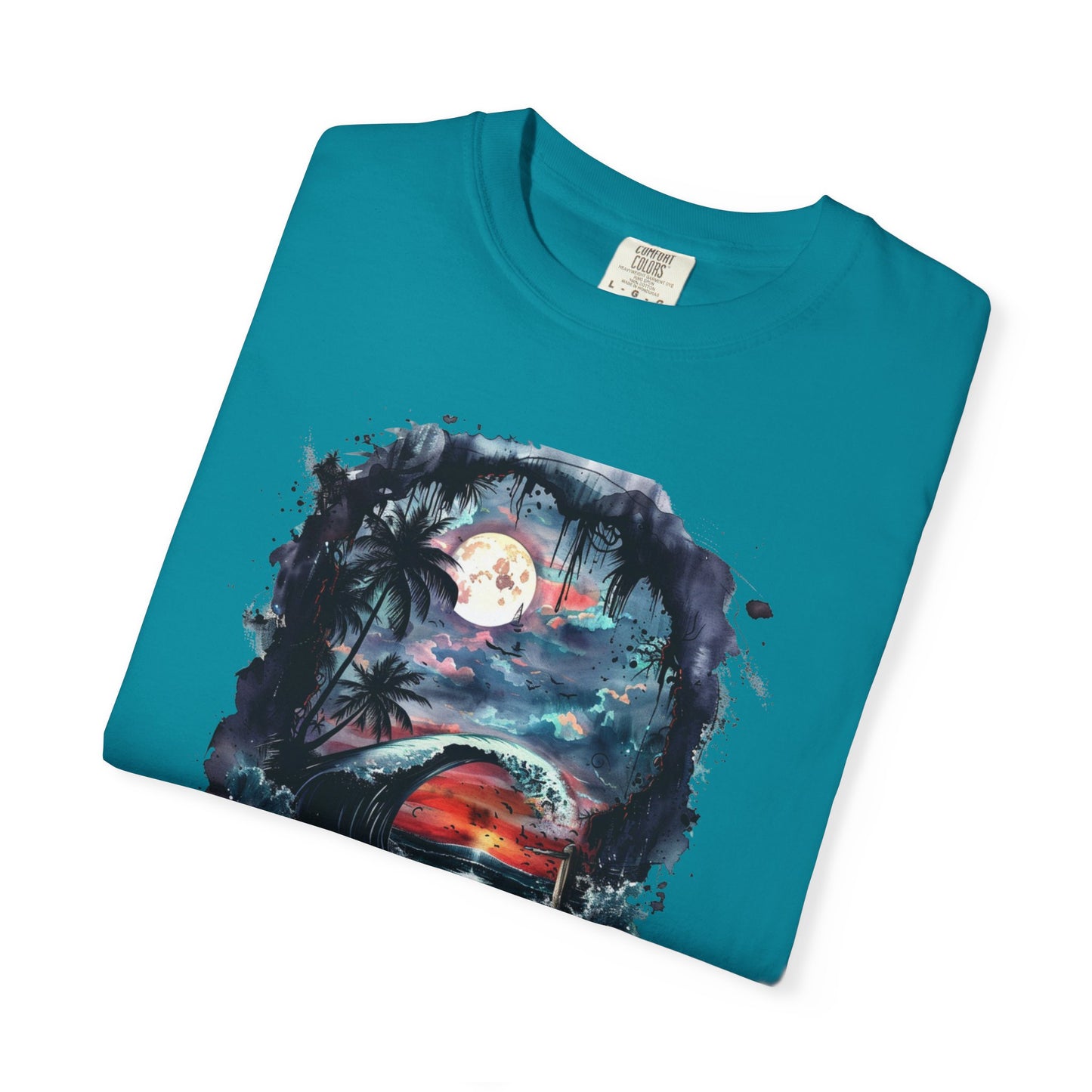 Gothic Summer Wave Garment-Dyed T-shirt