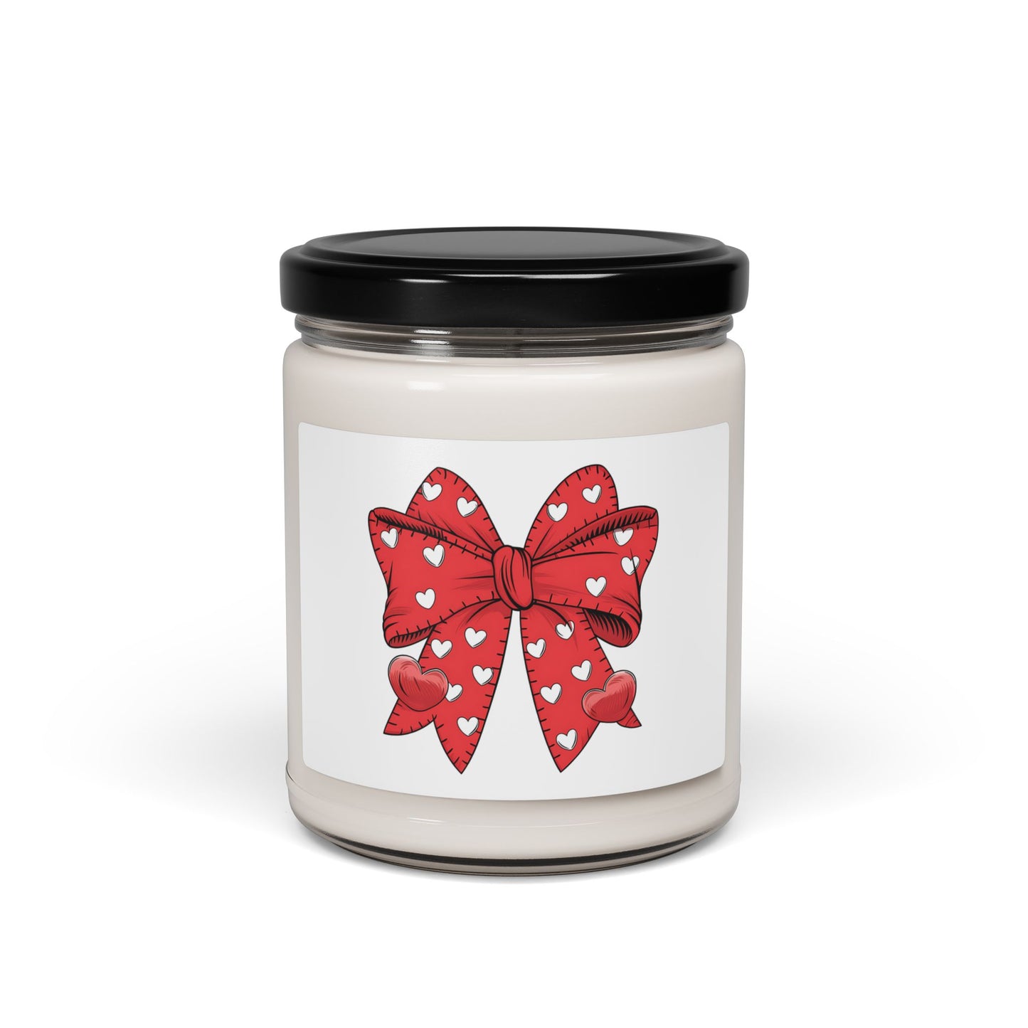 Valentine Bow Scented Soy Candle, 9oz
