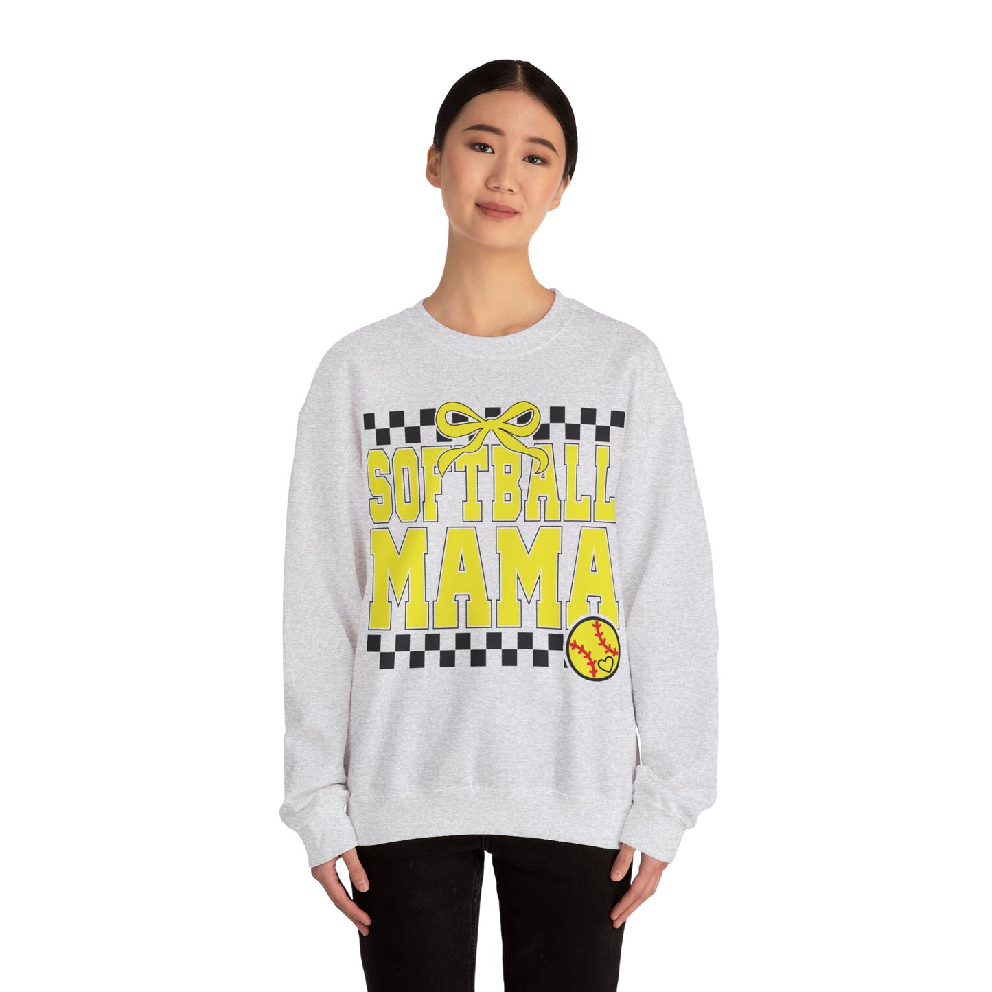 Softball Mama Heavy Blend™ Crewneck Sweatshirt