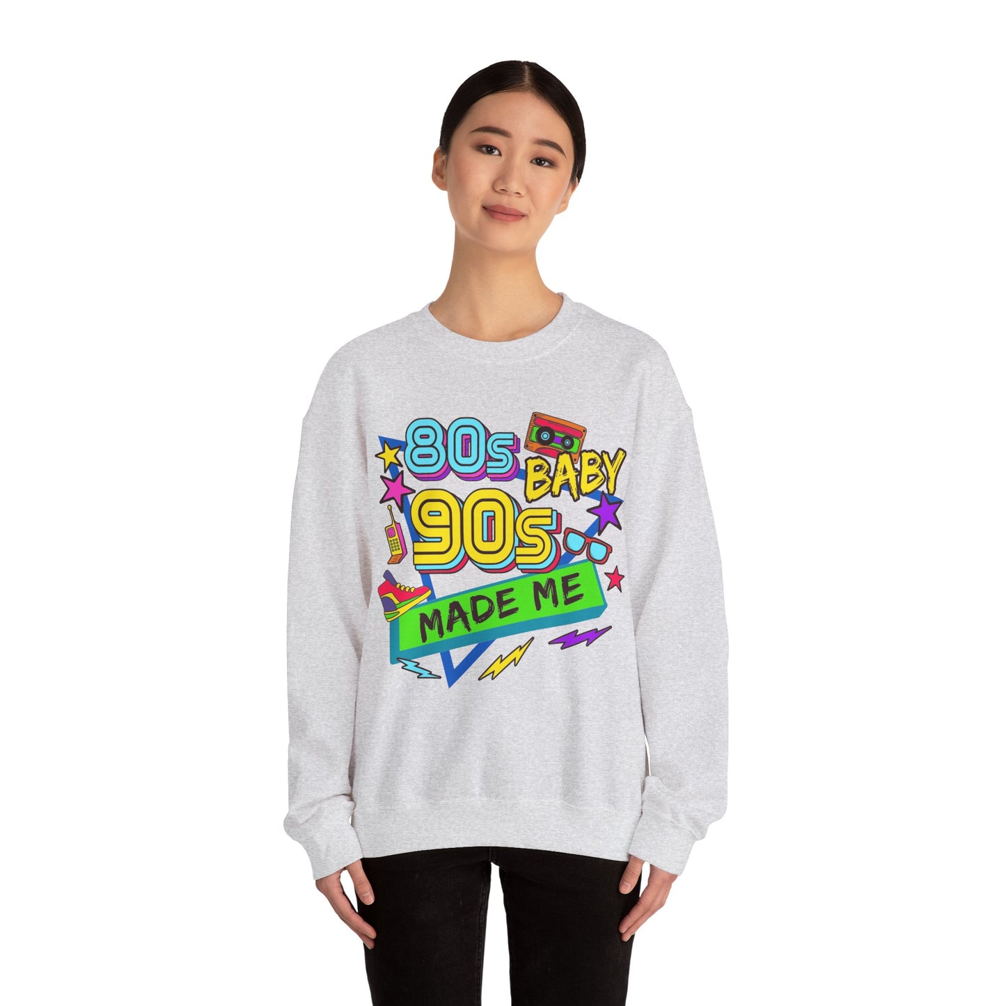 80s Baby 90s Made Me Heavy Blend™ Crewneck Sweatshirt