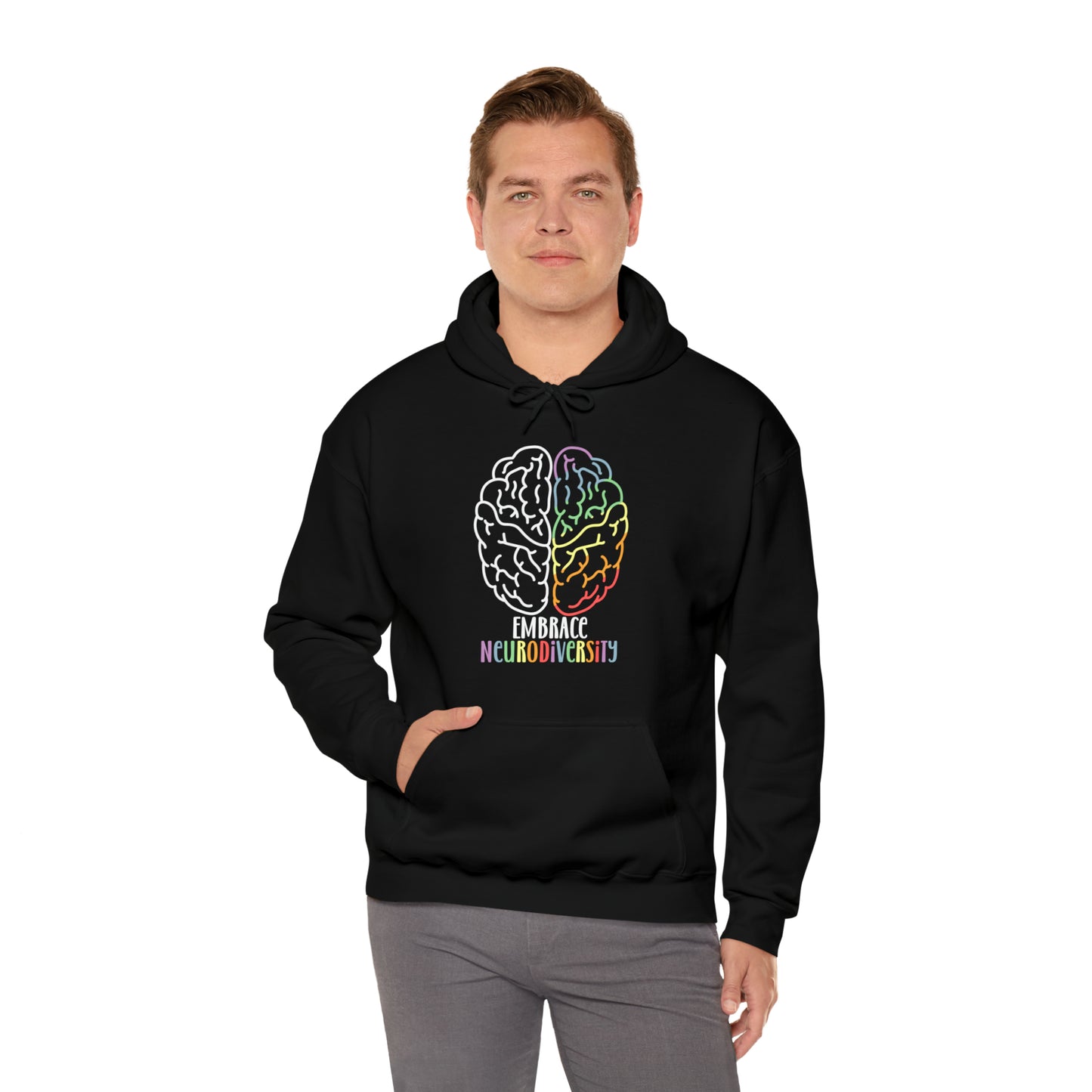 Embrace Neurodiversity Heavy Blend™ Hooded Sweatshirt