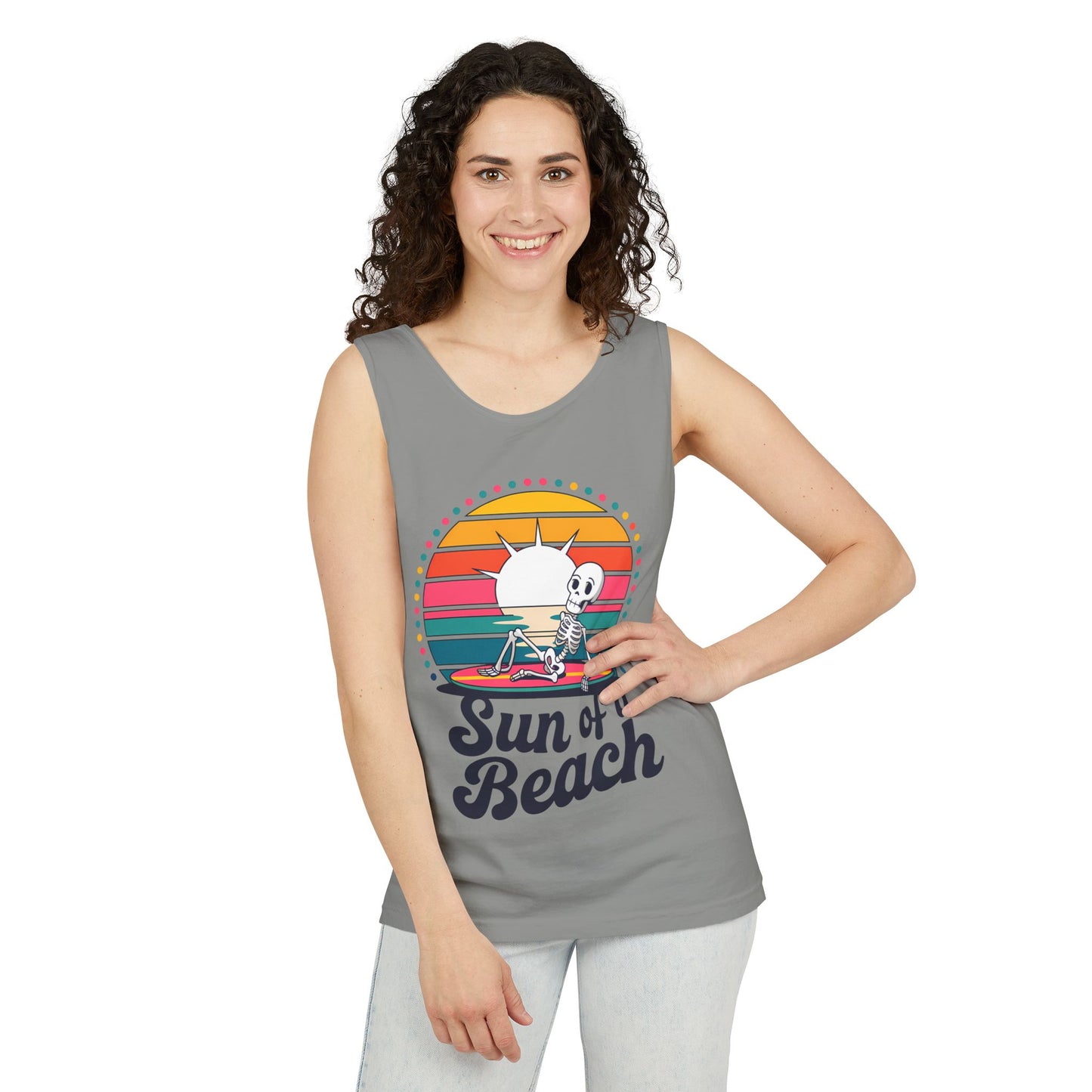 Sun Of A Beach Garment-Dyed Tank Top