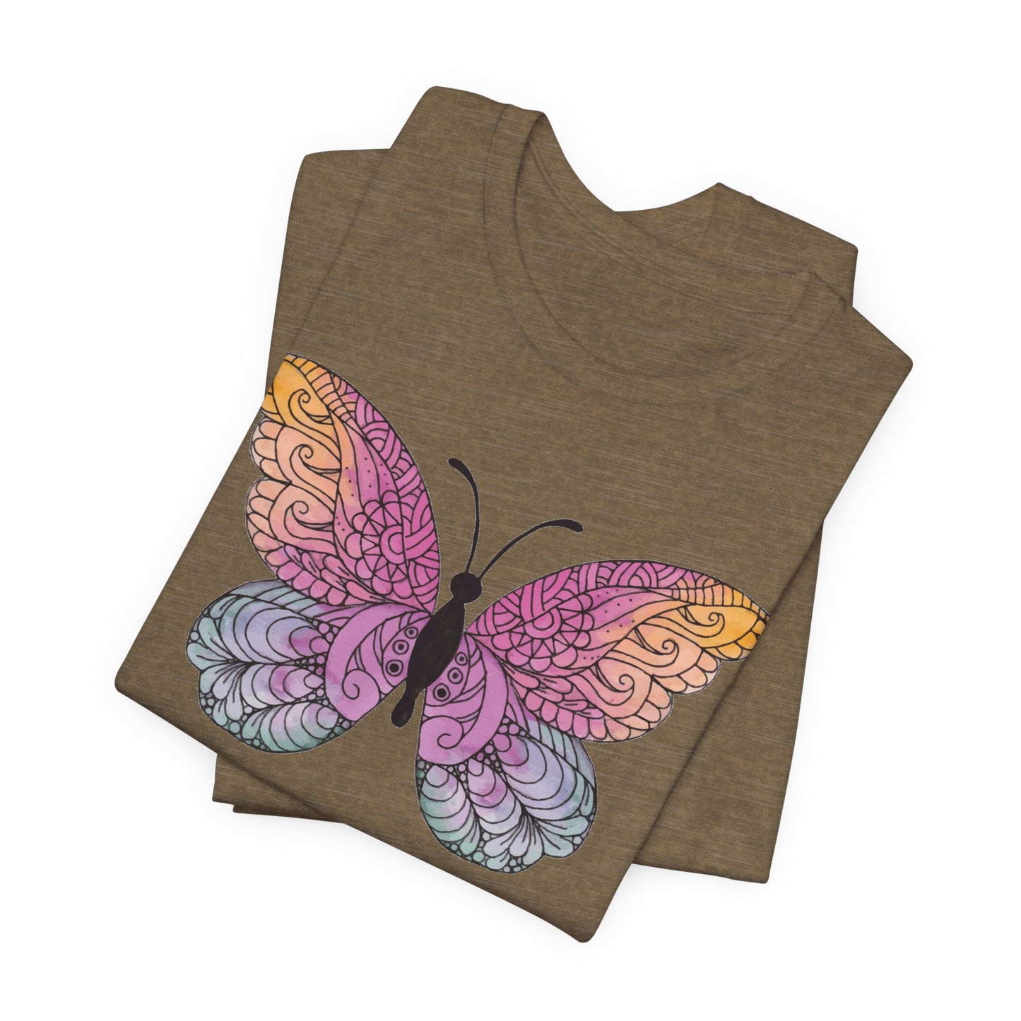 Mandala Butterfly Jersey Short Sleeve Tee