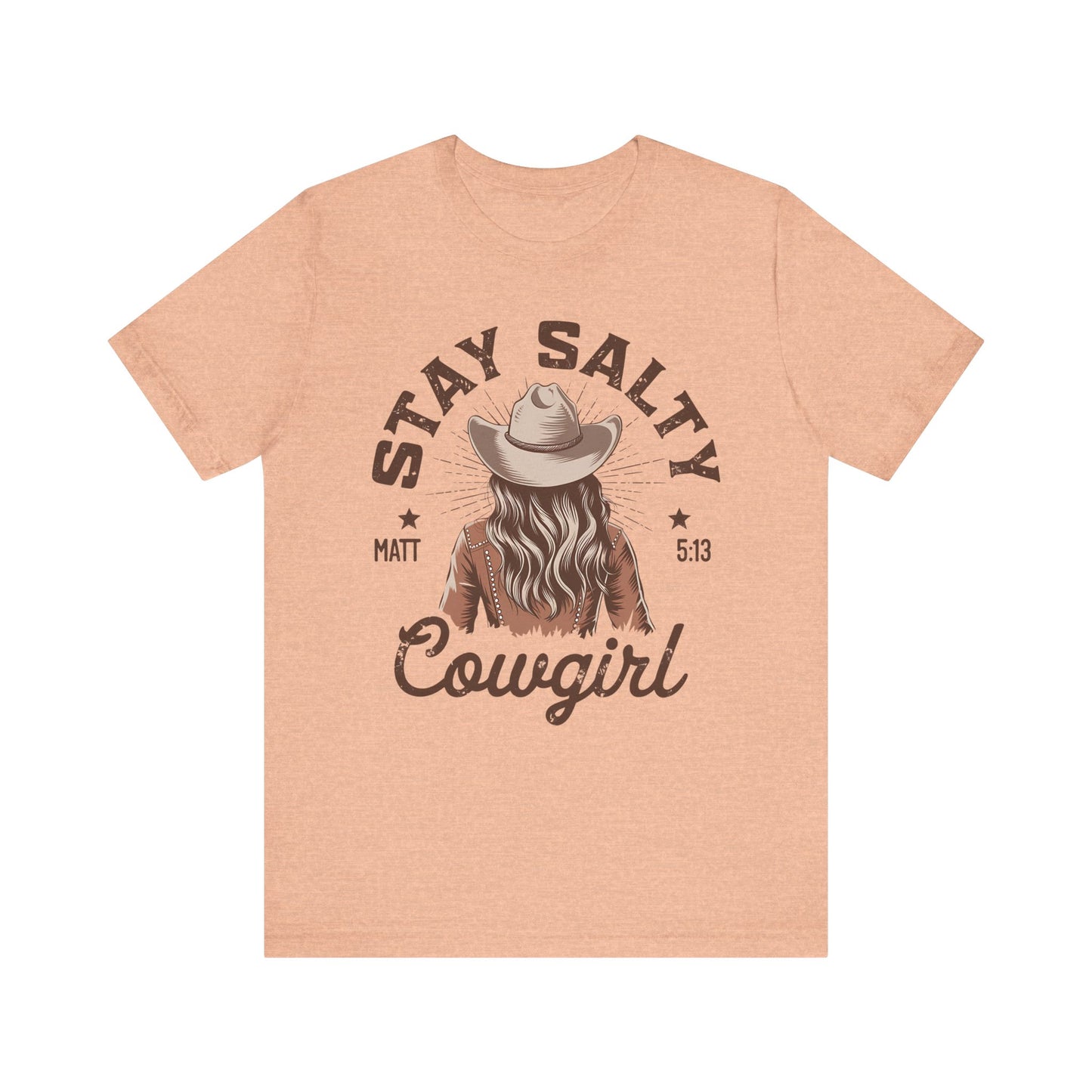 Stay Salty Cowgirl Jersey Short Sleeve Tee
