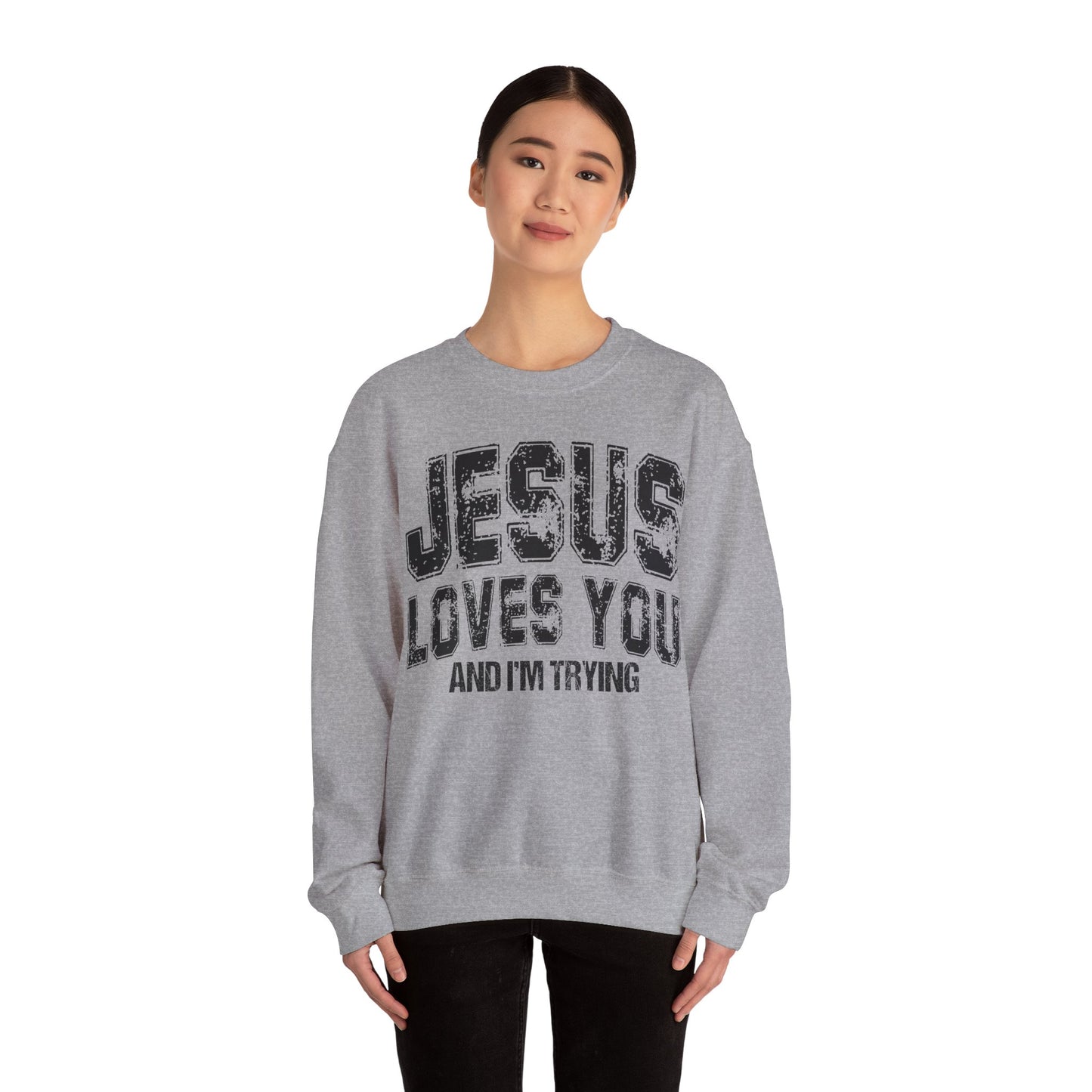 Im Trying Heavy Blend™ Crewneck Sweatshirt