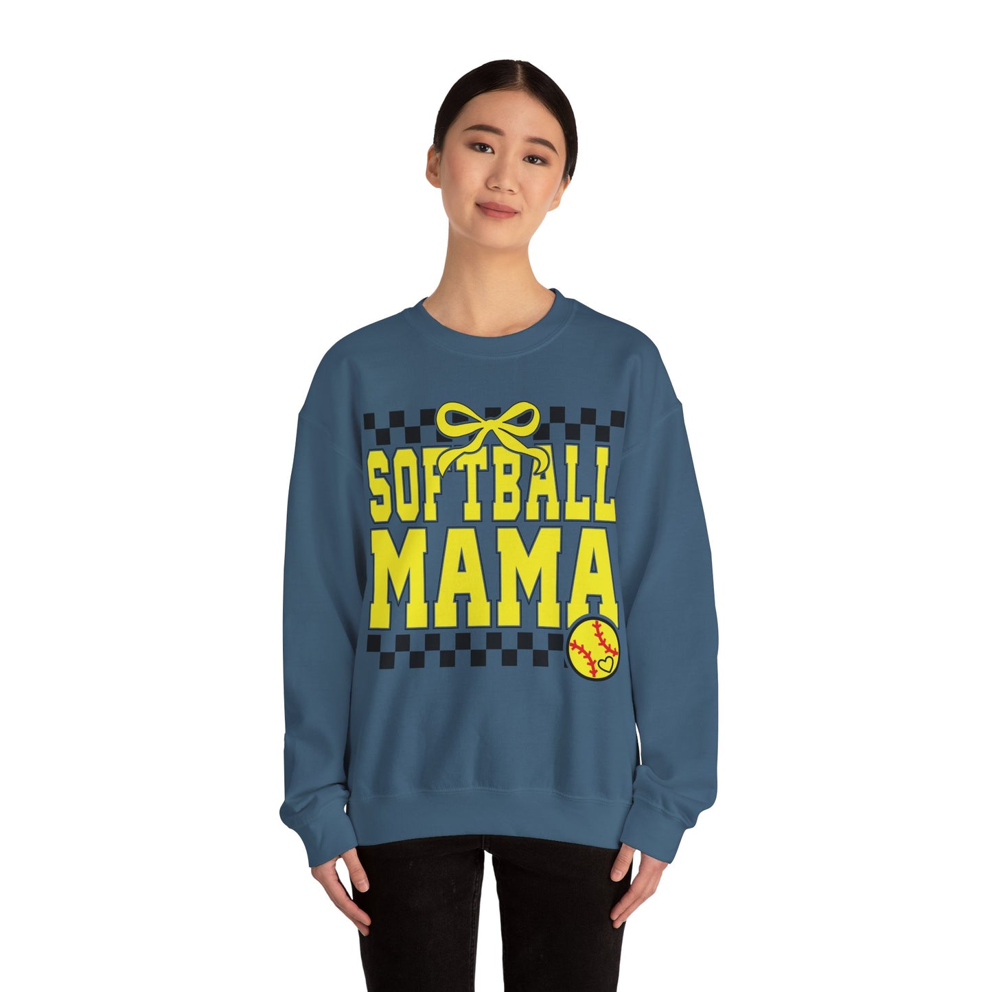 Softball Mama Heavy Blend™ Crewneck Sweatshirt