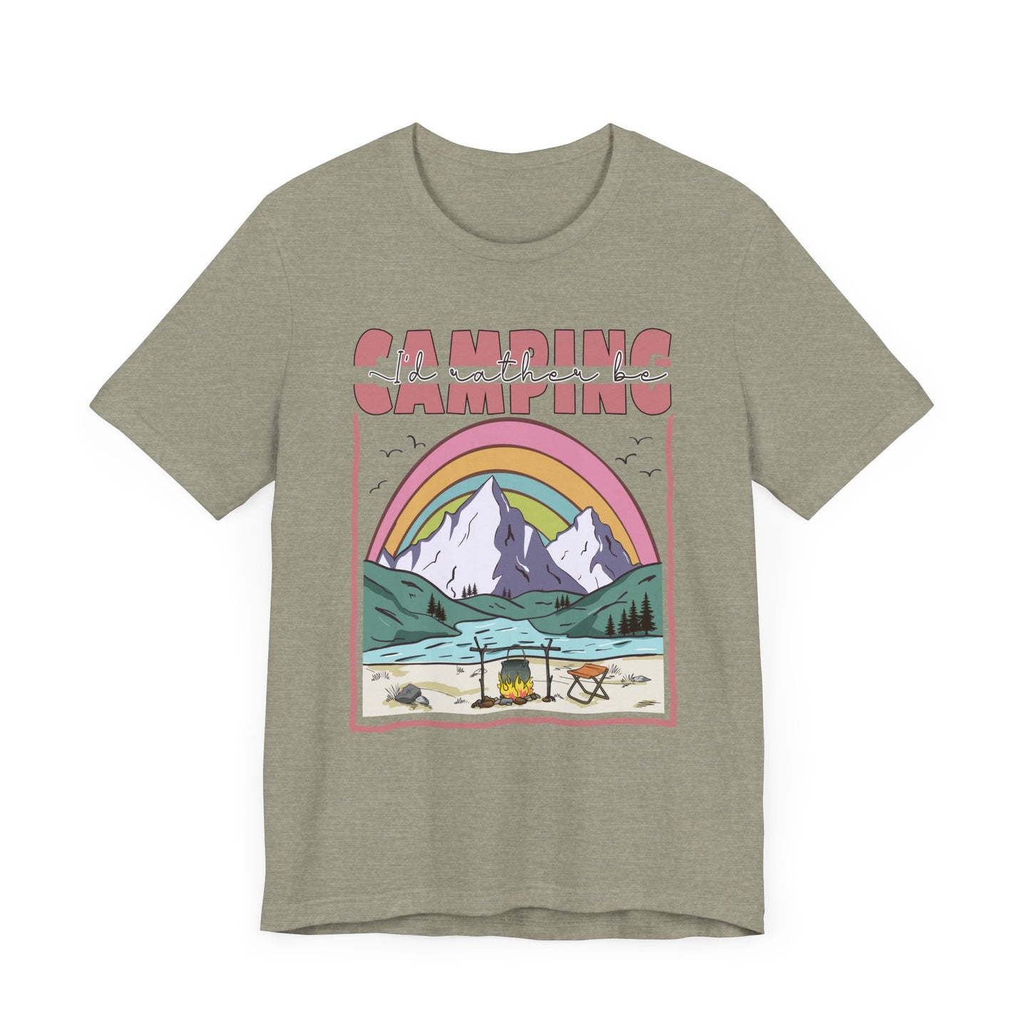 I’d Rather Be Camping Jersey Short Sleeve Tee