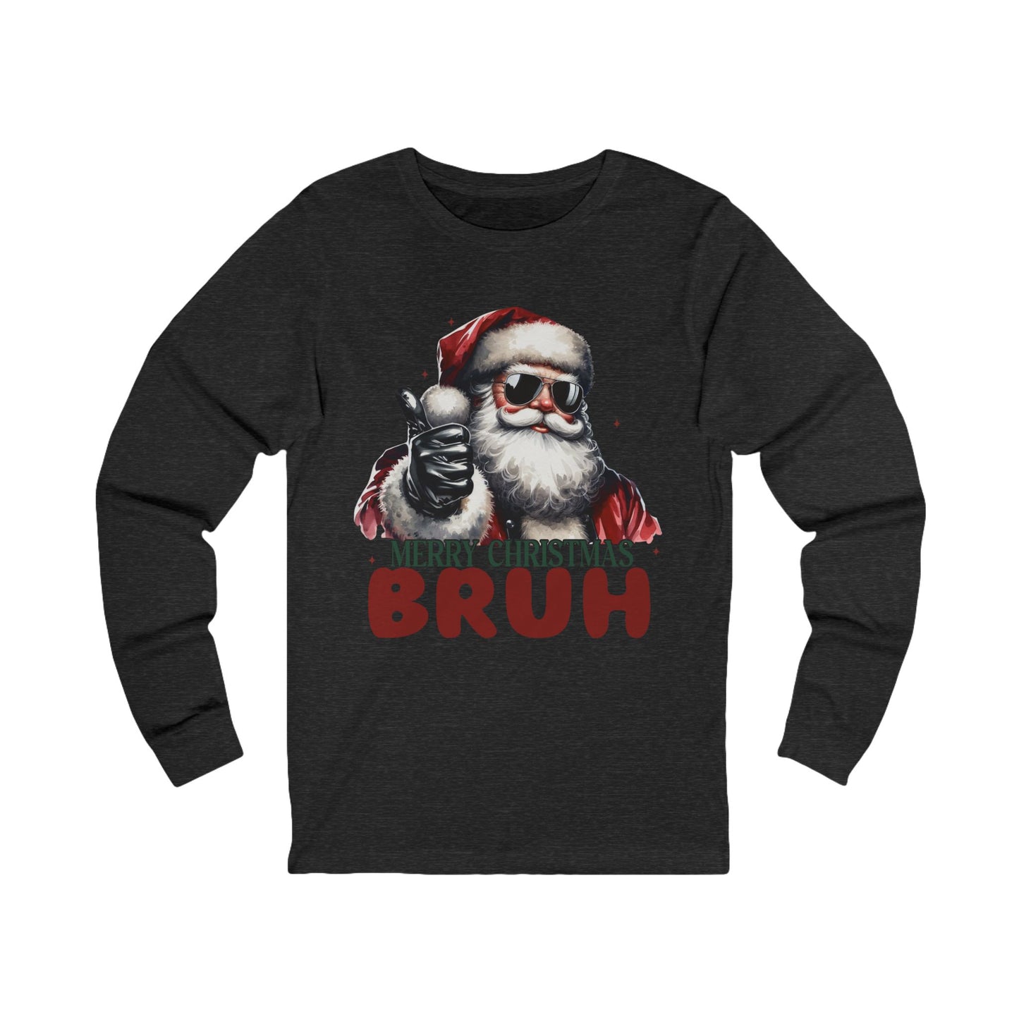 Merry Christmas Bruh Jersey Long Sleeve Tee