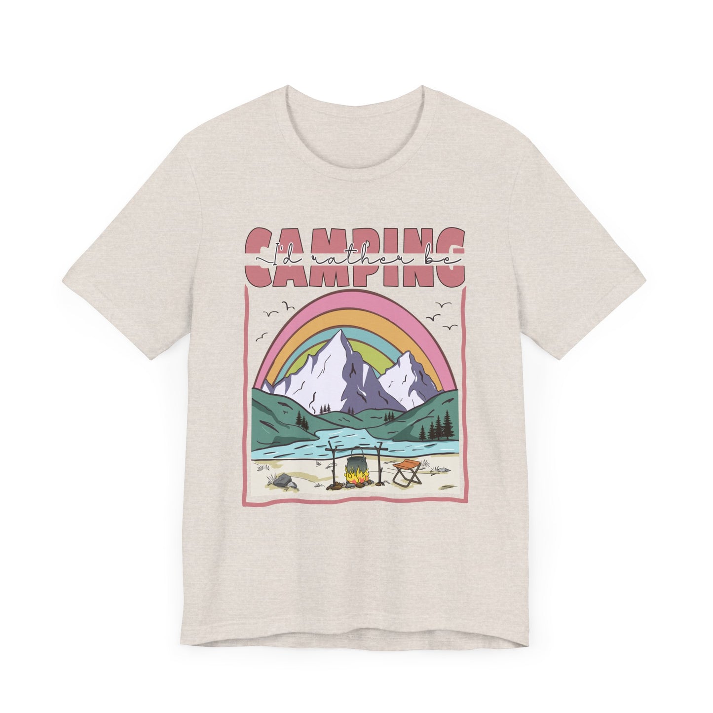 I’d Rather Be Camping Jersey Short Sleeve Tee