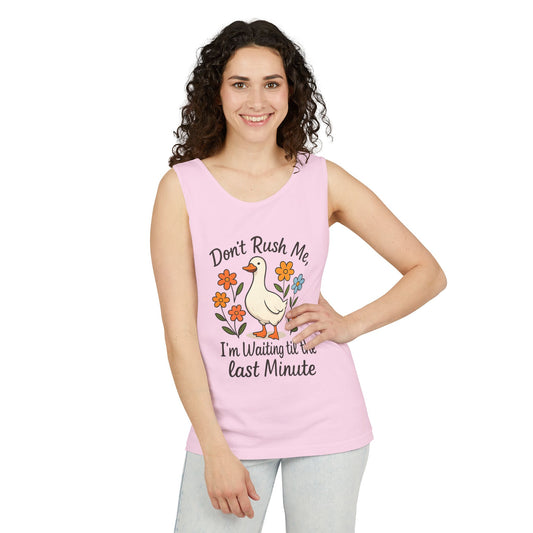 Dot Rush Me  Garment-Dyed Tank Top