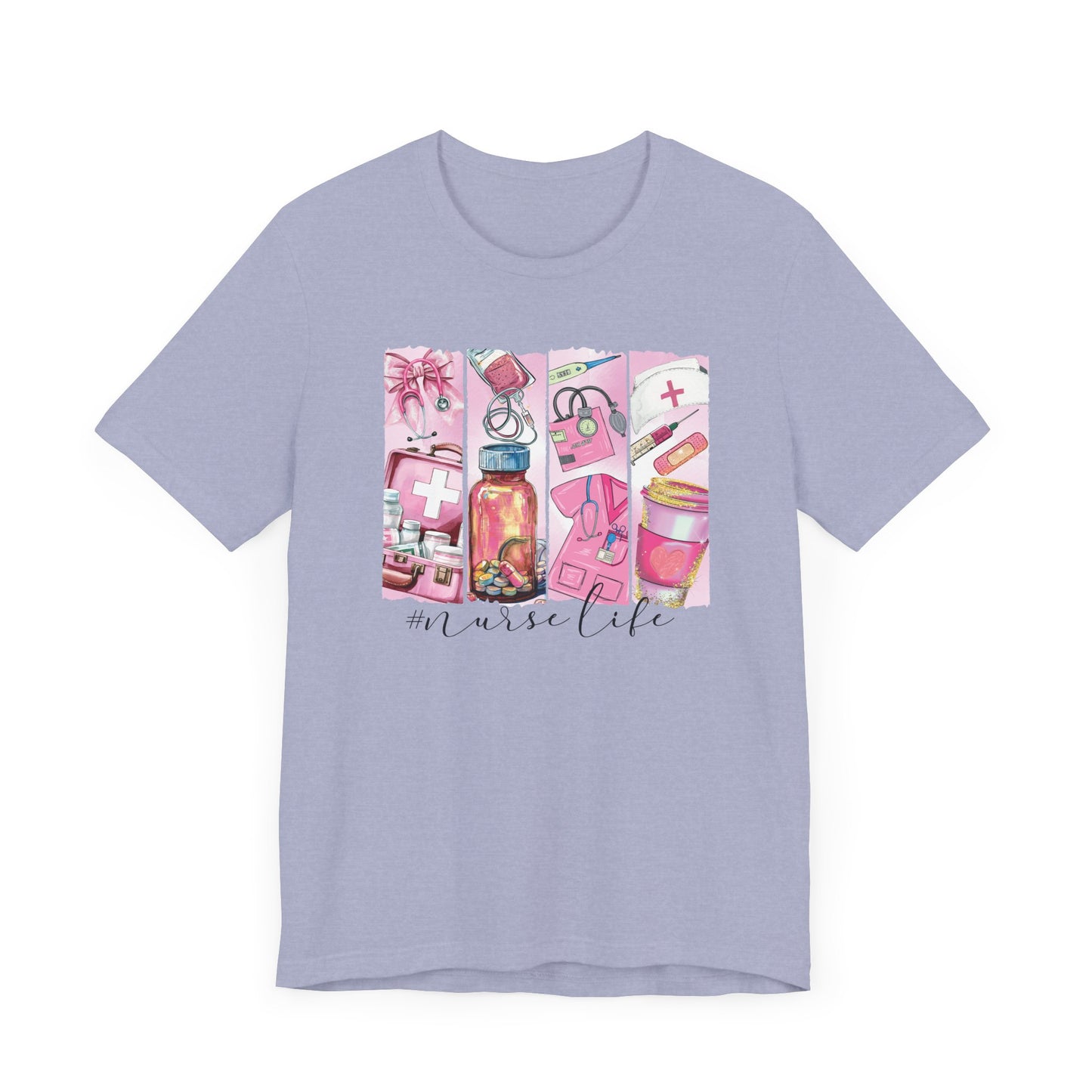 Nurse Life Brushstrokes Jersey Short Sleeve Tee
