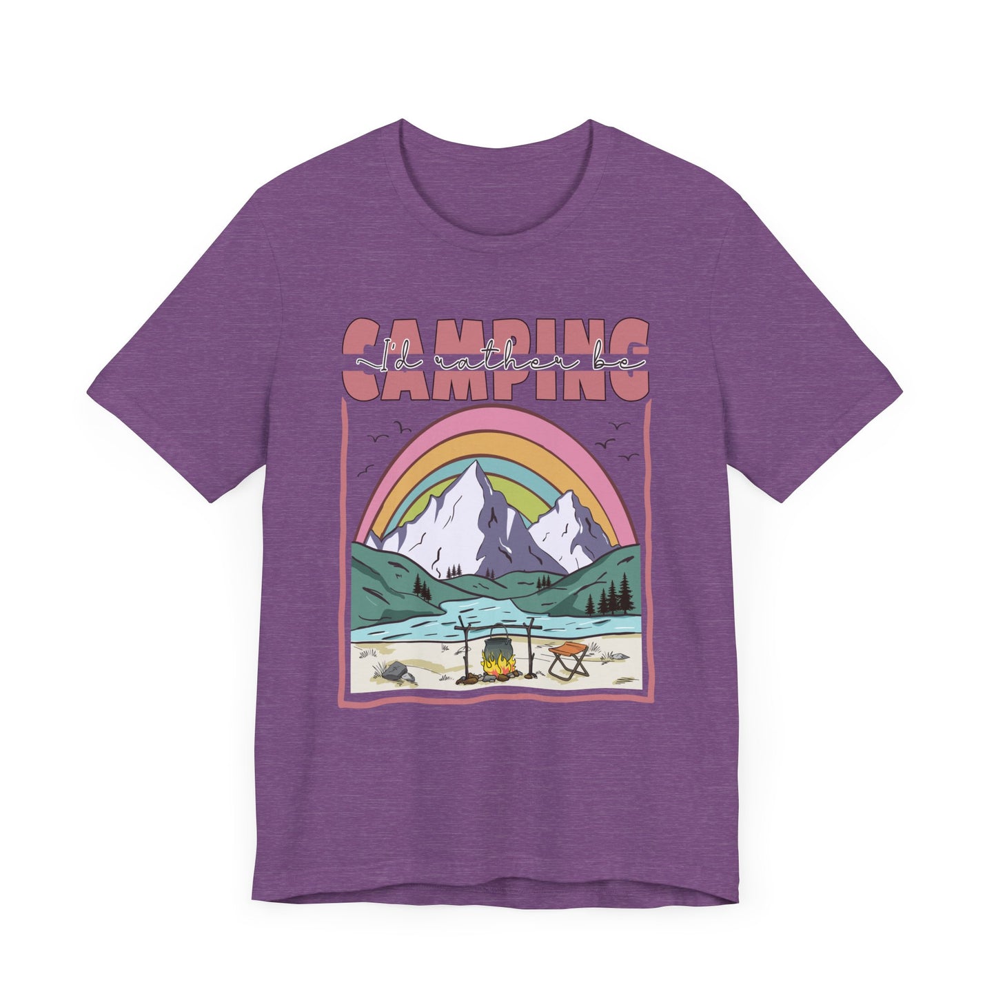 I’d Rather Be Camping Jersey Short Sleeve Tee