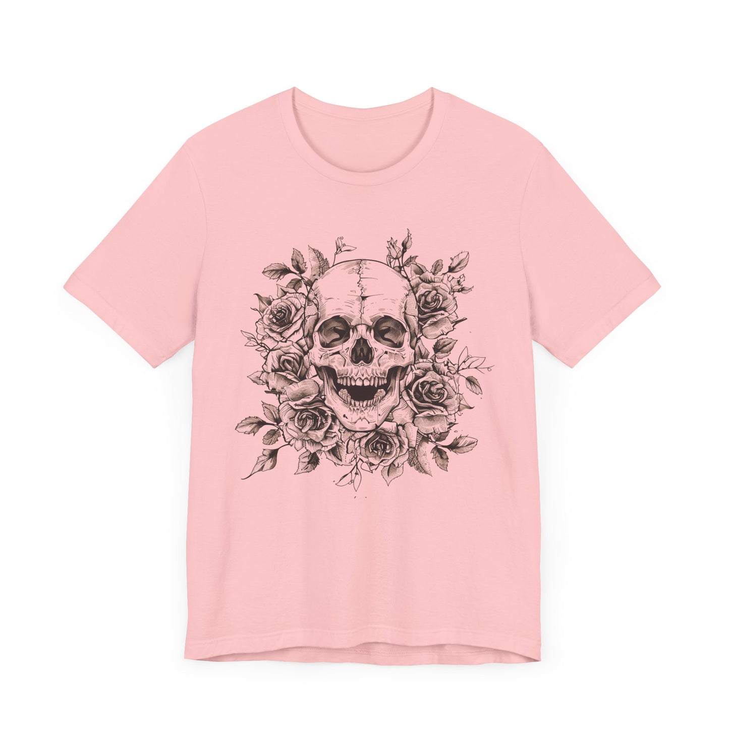 Rose Skull Jersey Short Sleeve Tee