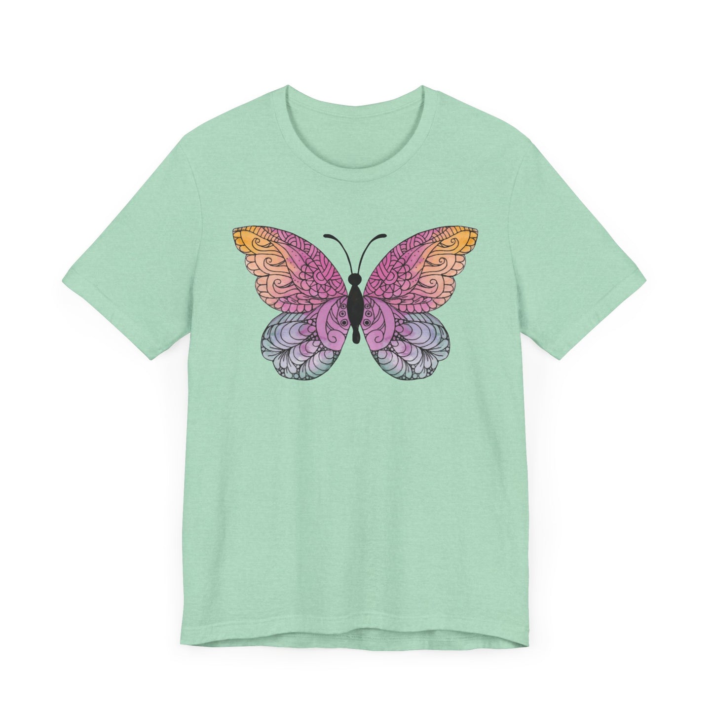 Mandala Butterfly Jersey Short Sleeve Tee