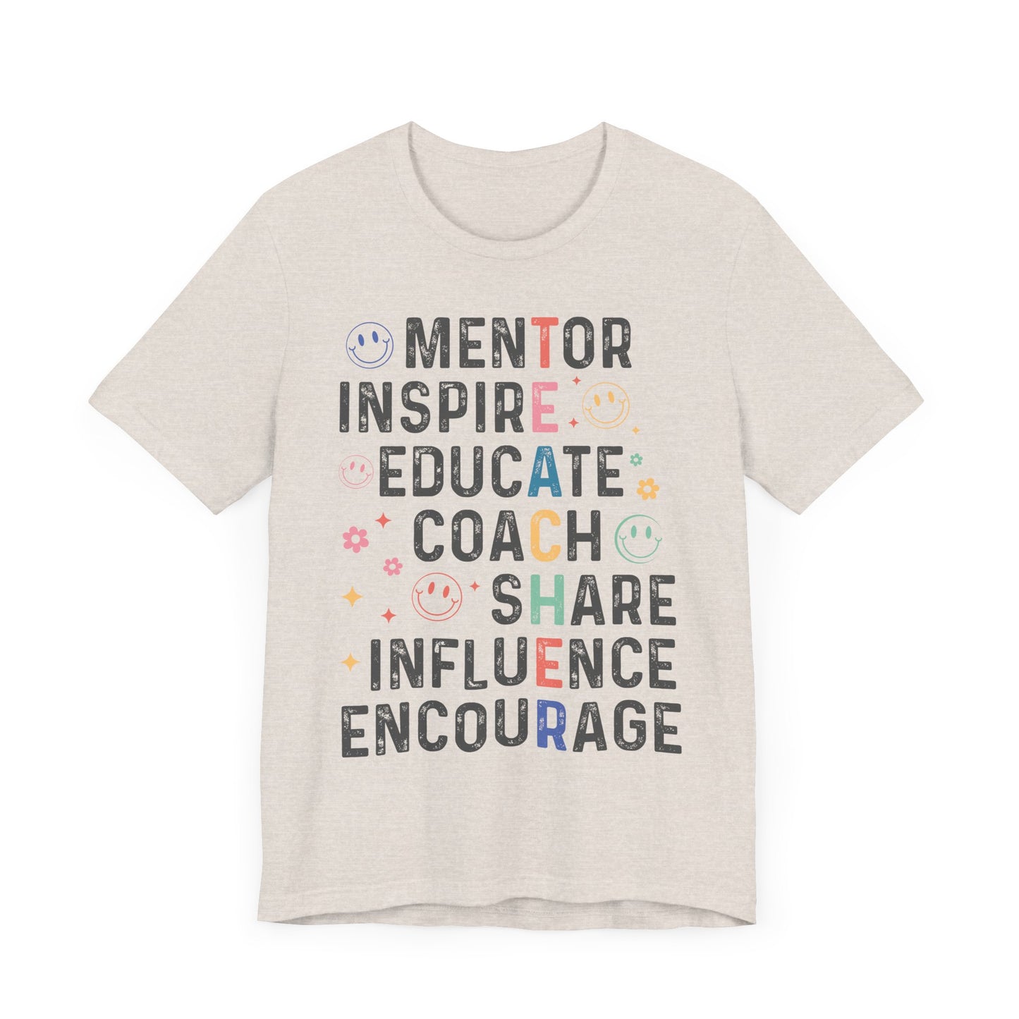 T-E-A-C-H-E-R Jersey Short Sleeve Tee