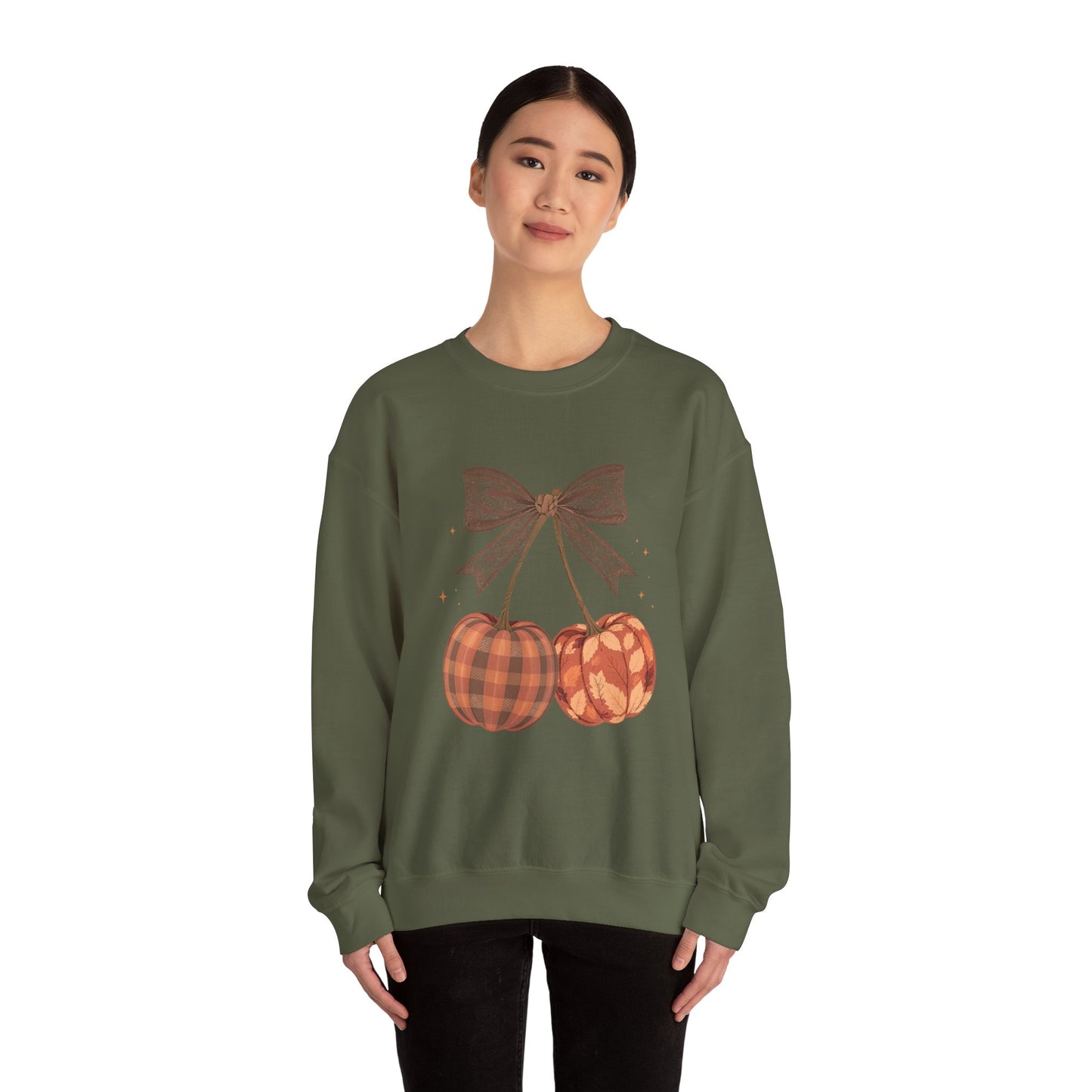 Preppy Cherry Pumpkins Heavy Blend™ Crewneck Sweatshirt