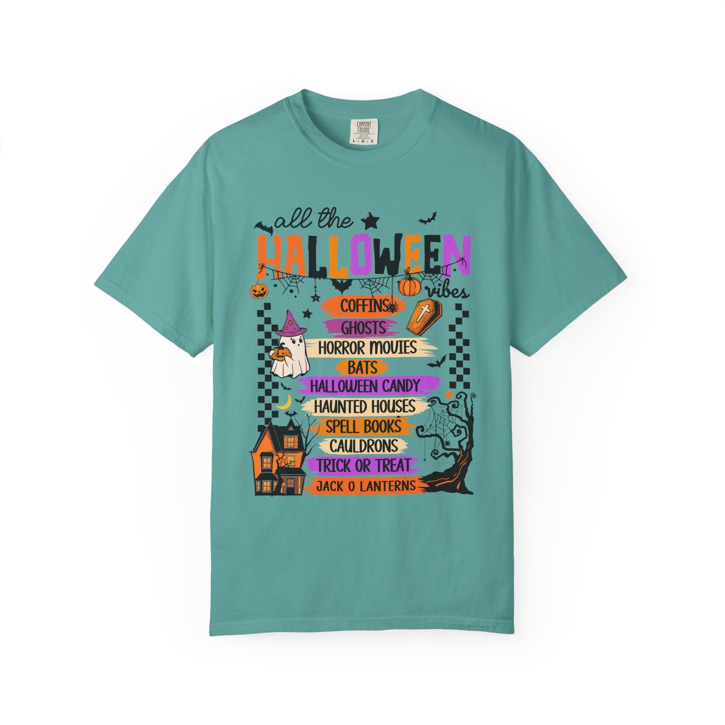 All The Halloween Vibes Garment-Dyed T-shirt