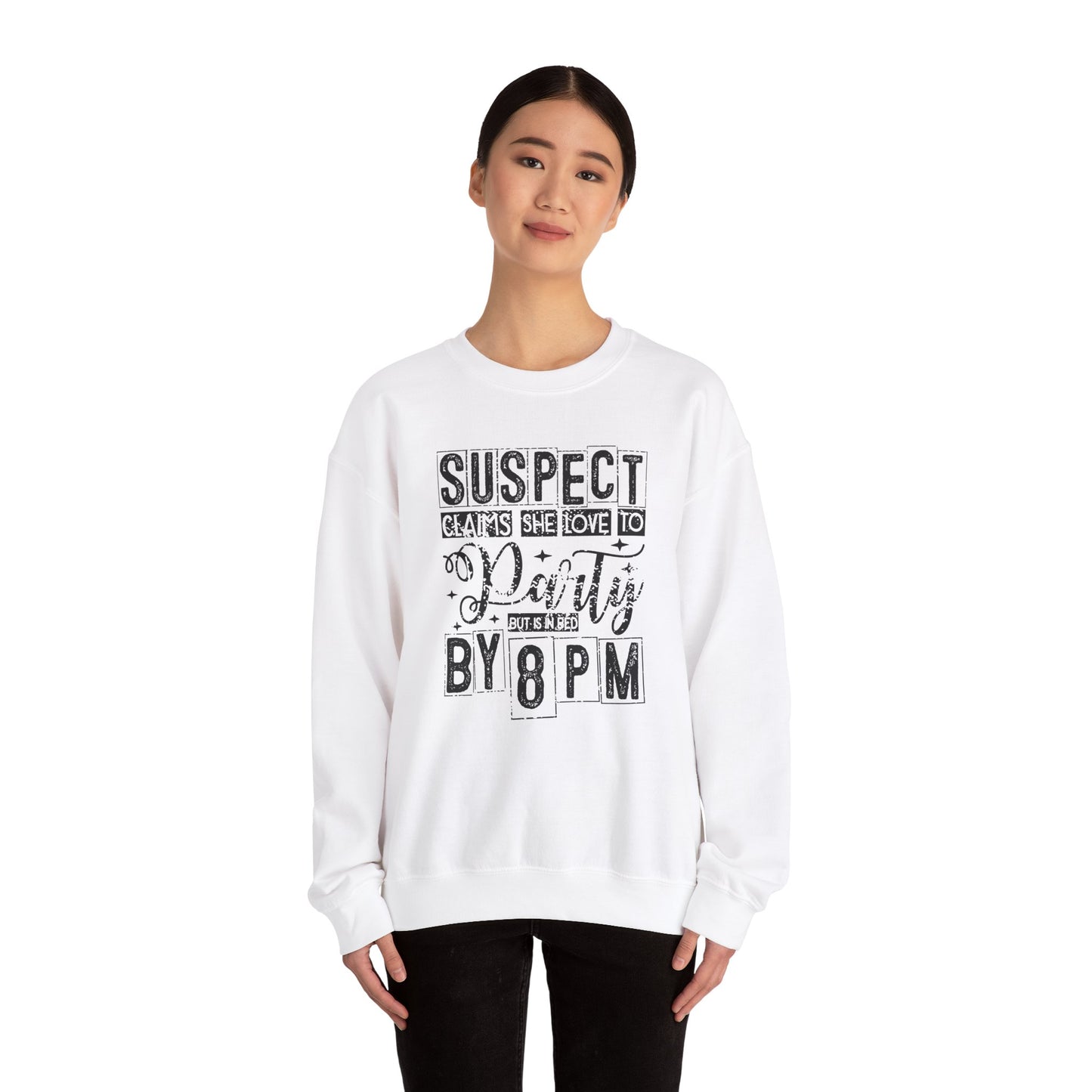 Suspect Claim To Love To Party Heavy Blend™ Crewneck Sweatshirt