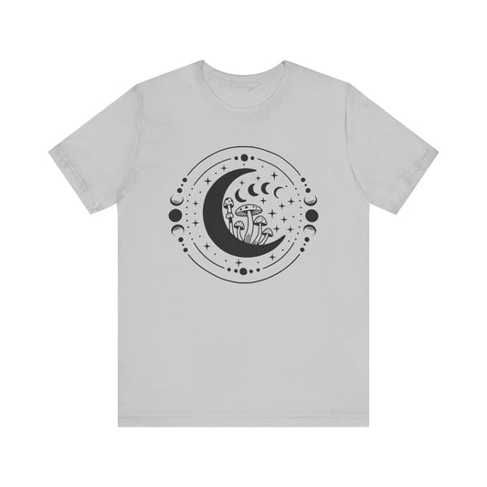 Moon and Mushroom Jersey Short Sleeve Tee