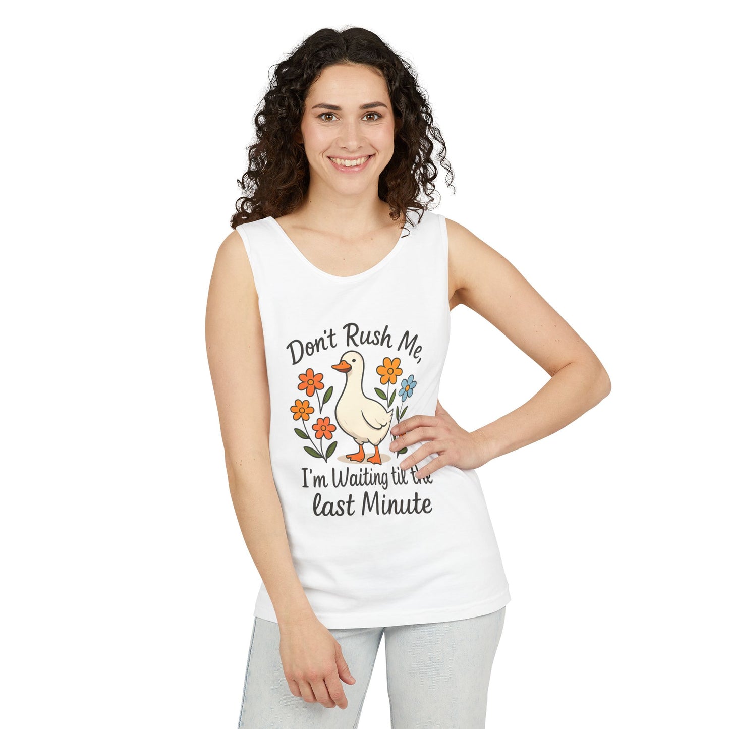 Dot Rush Me  Garment-Dyed Tank Top